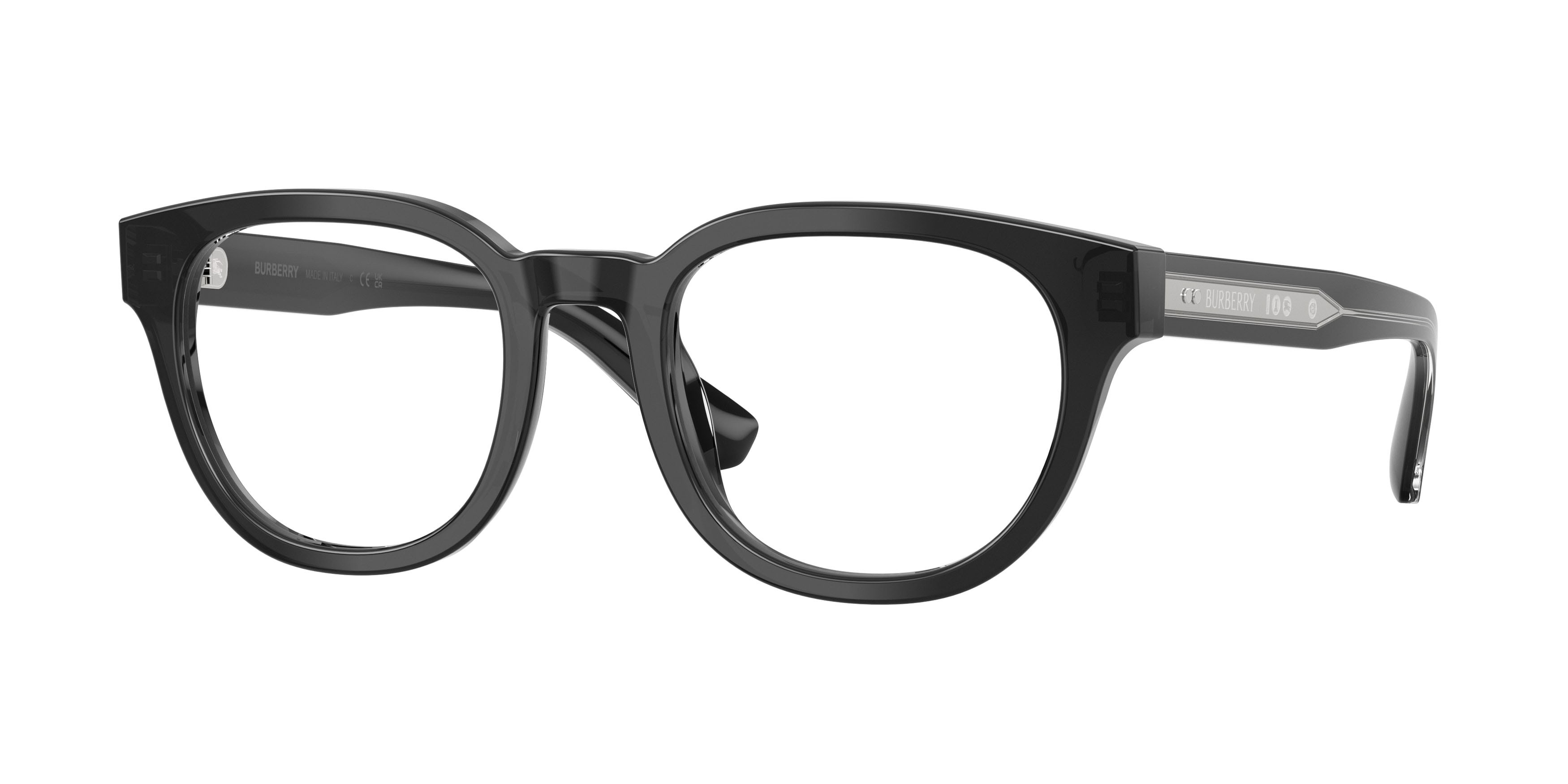 Occhiali da vista Burberry BE 2454 (4211) colore grigio forma rotondo lenti lente demo