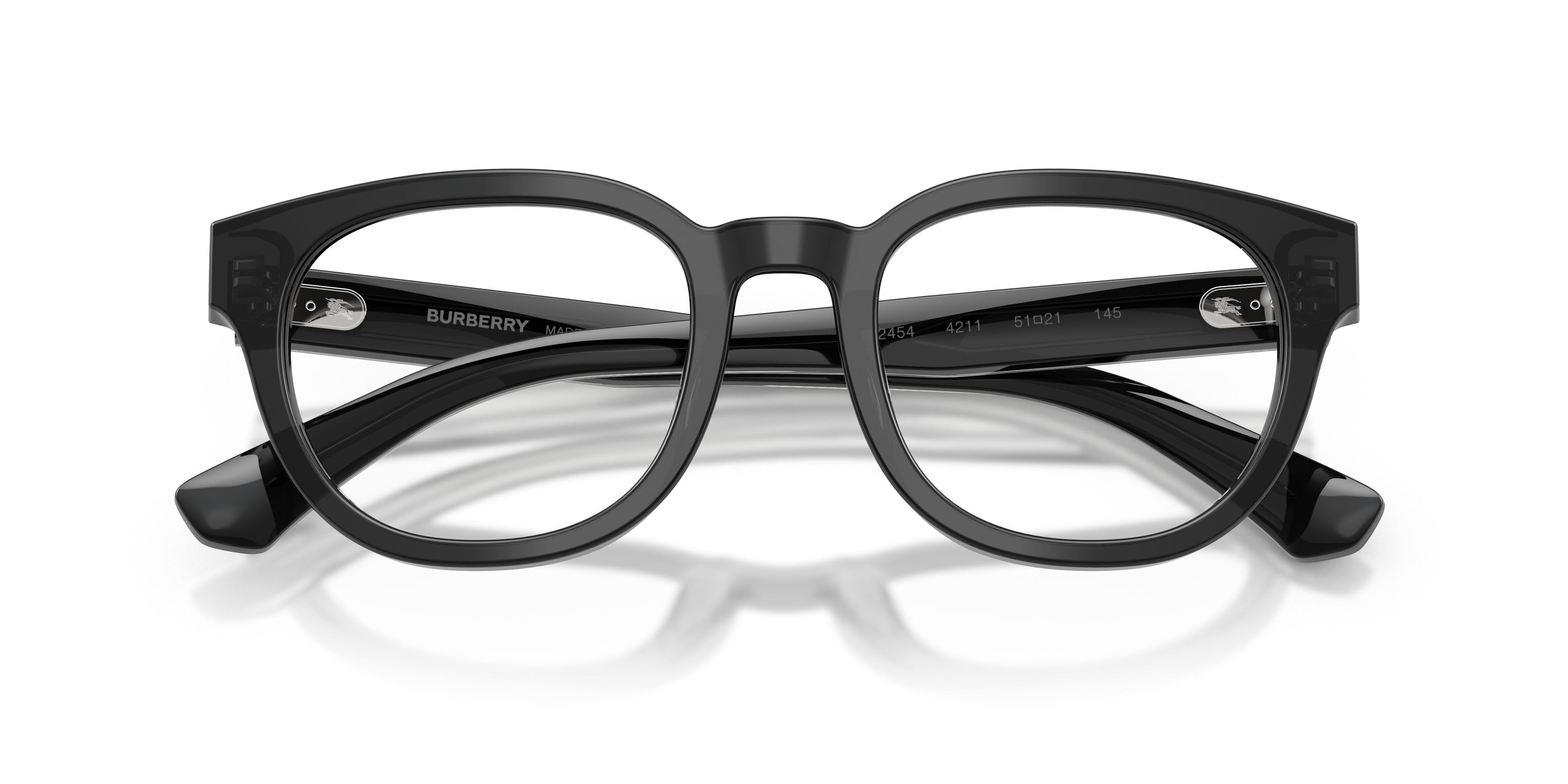 Occhiali da vista Burberry BE 2454 (4211) colore grigio forma rotondo lenti lente demo