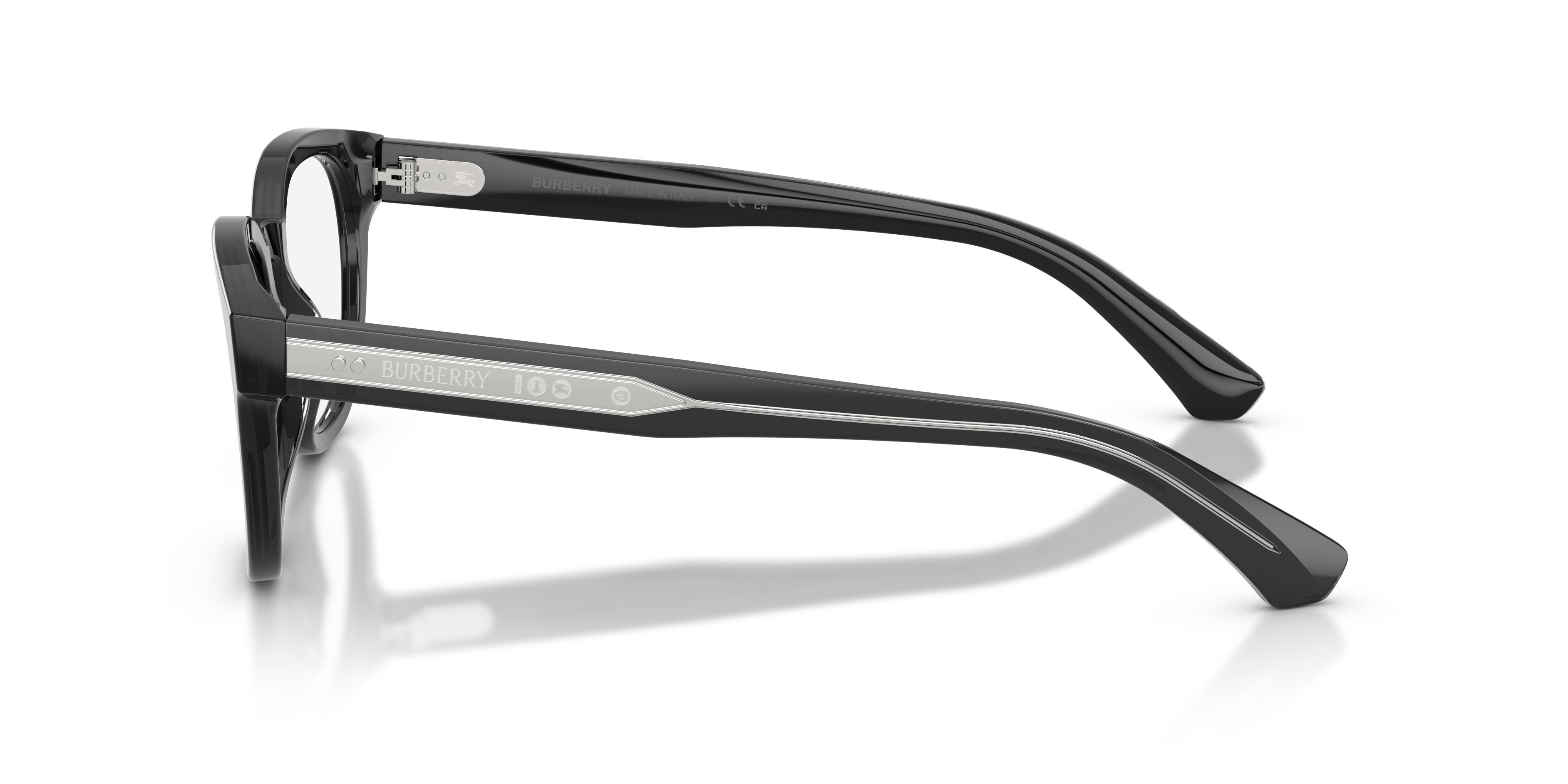 Occhiali da vista Burberry BE 2454 (4211) colore grigio forma rotondo lenti lente demo