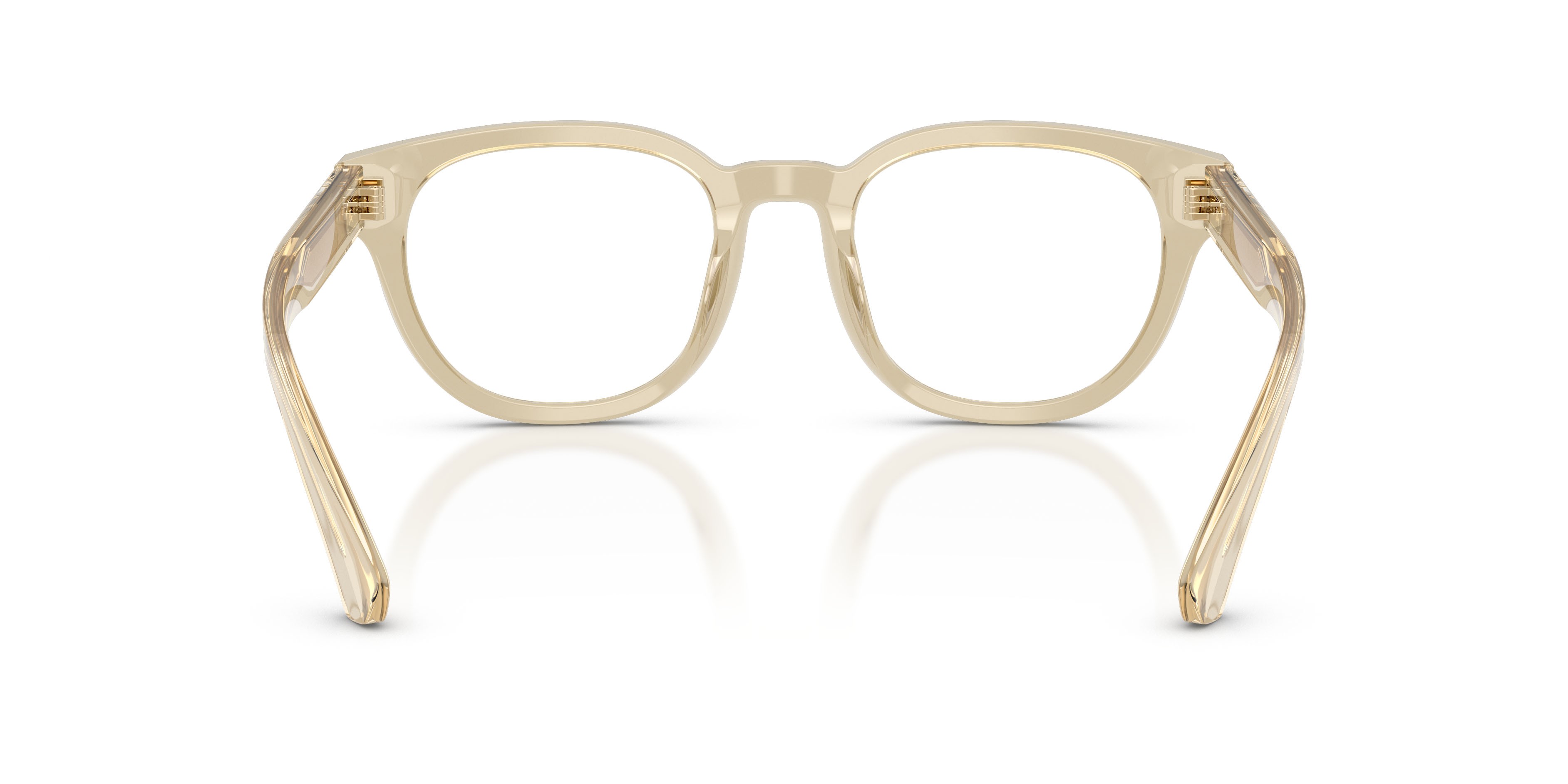 Occhiali da vista Burberry BE 2454 (4226) colore beige forma rotondo lenti lente demo