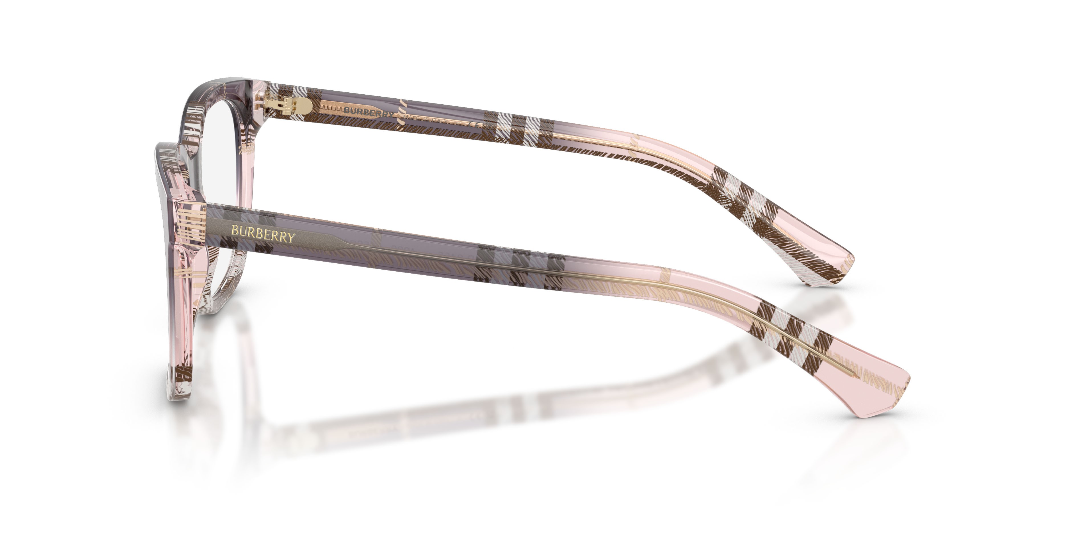 Occhiali da vista Burberry BE 2455 (4220) colore check gradient bow forma quadrato lenti lente demo