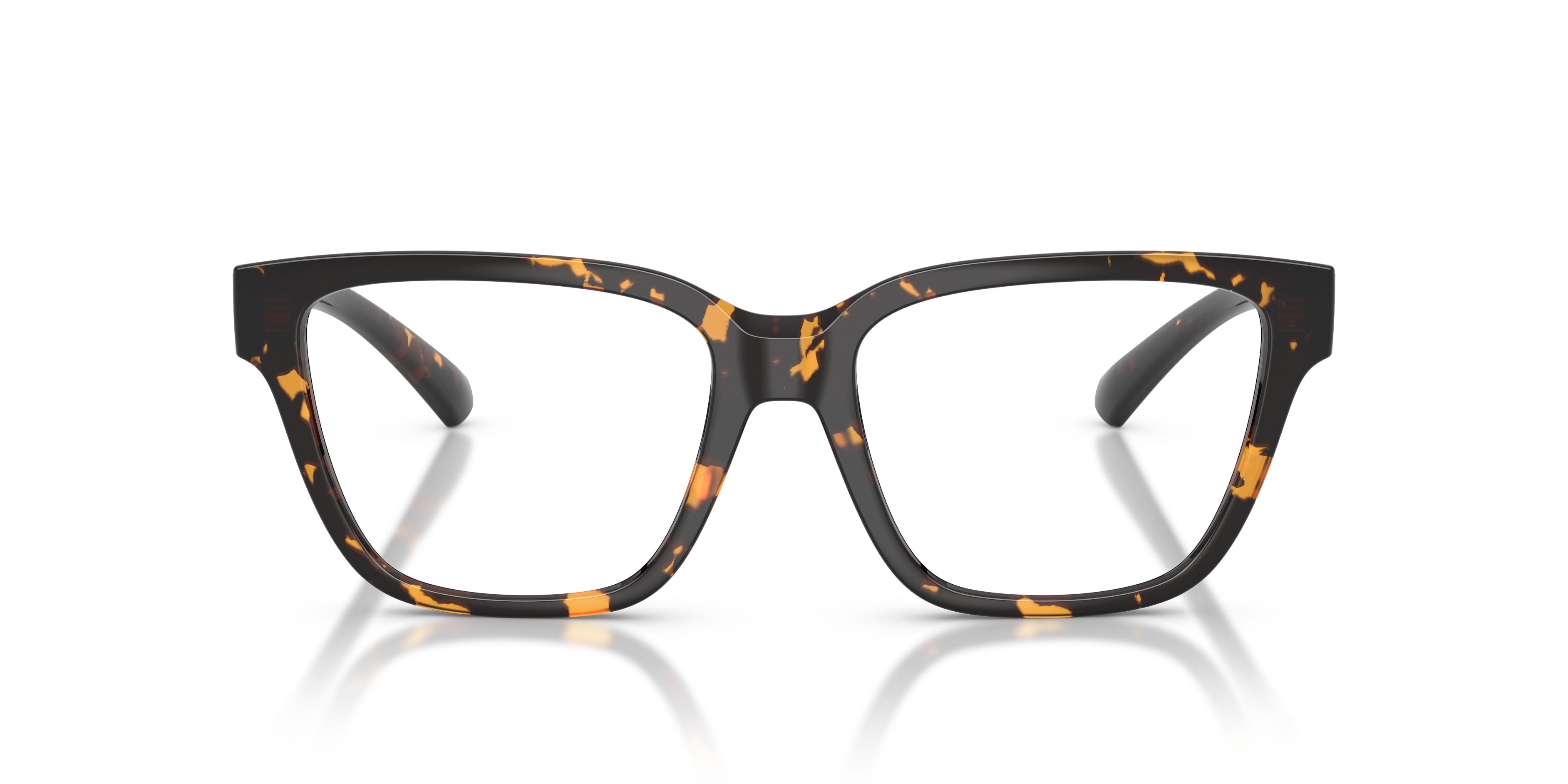 Occhiali da vista Burberry BE 2457U (4106) colore havana giallo forma quadrato lenti lente demo