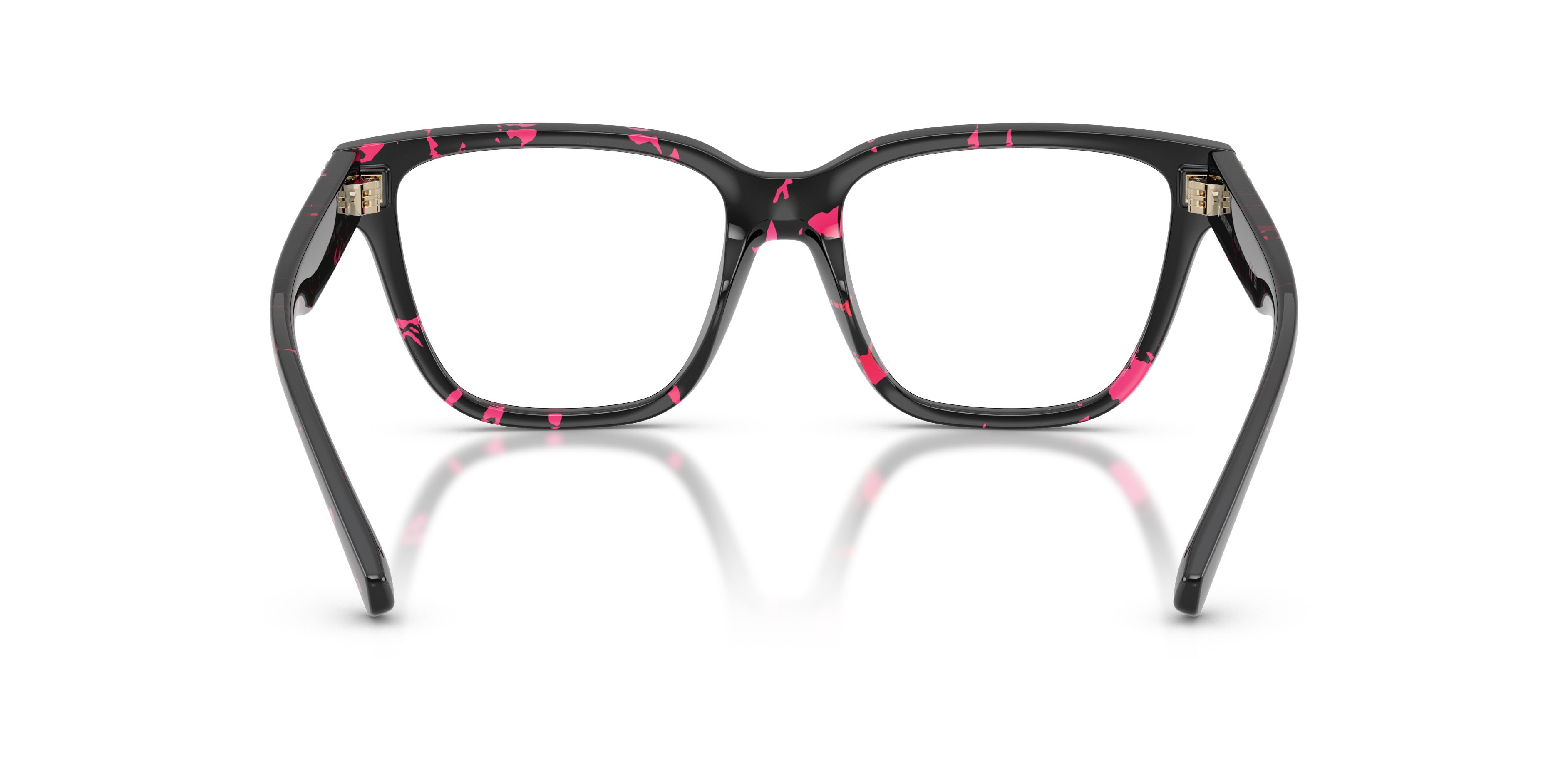 Occhiali da vista Burberry BE 2457U (4126) colore havana fucsia forma quadrato lenti lente demo
