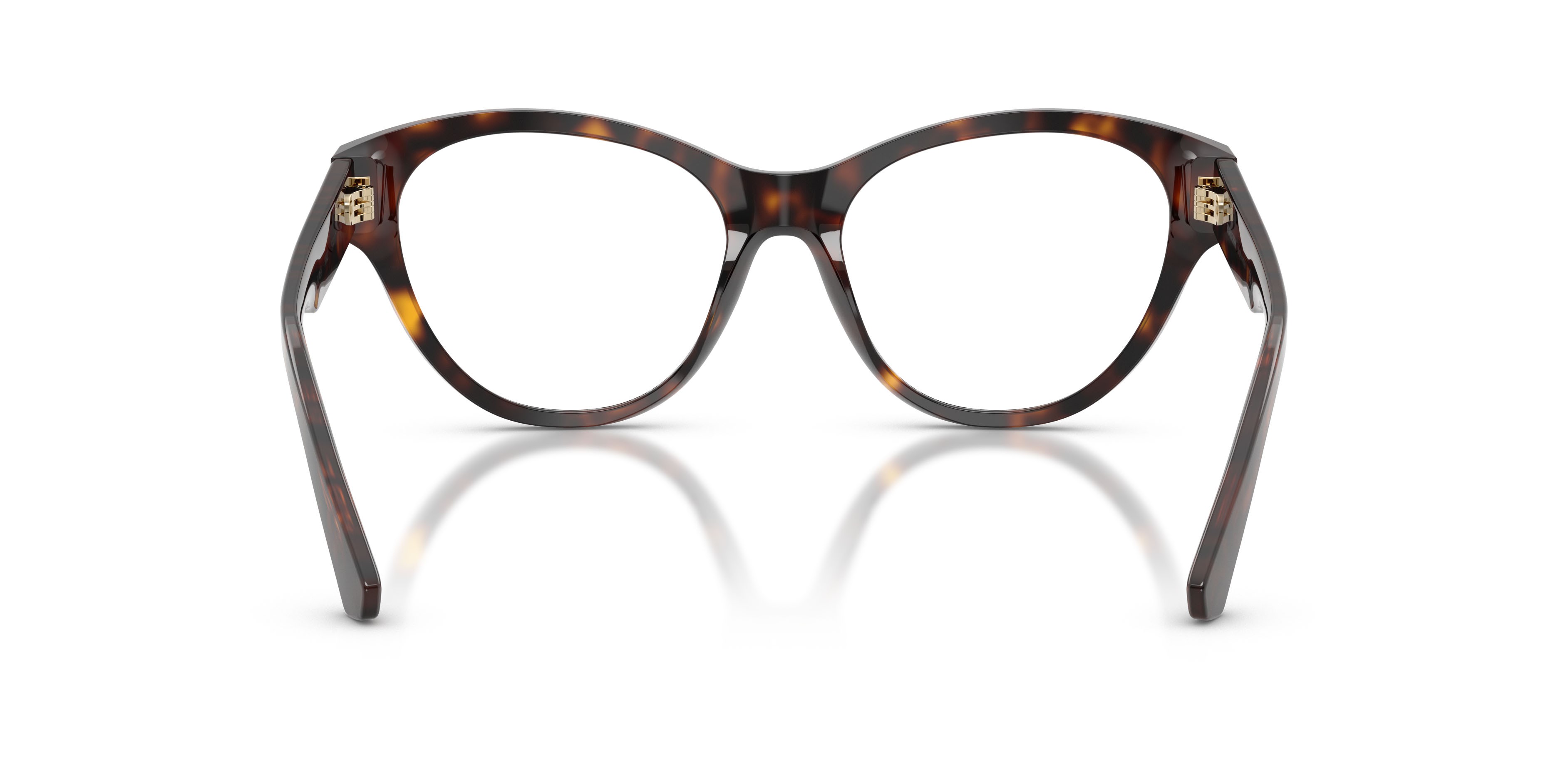 Occhiali da vista Burberry BE 2458 (3002) colore havana scuro forma cat eye lenti lente demo