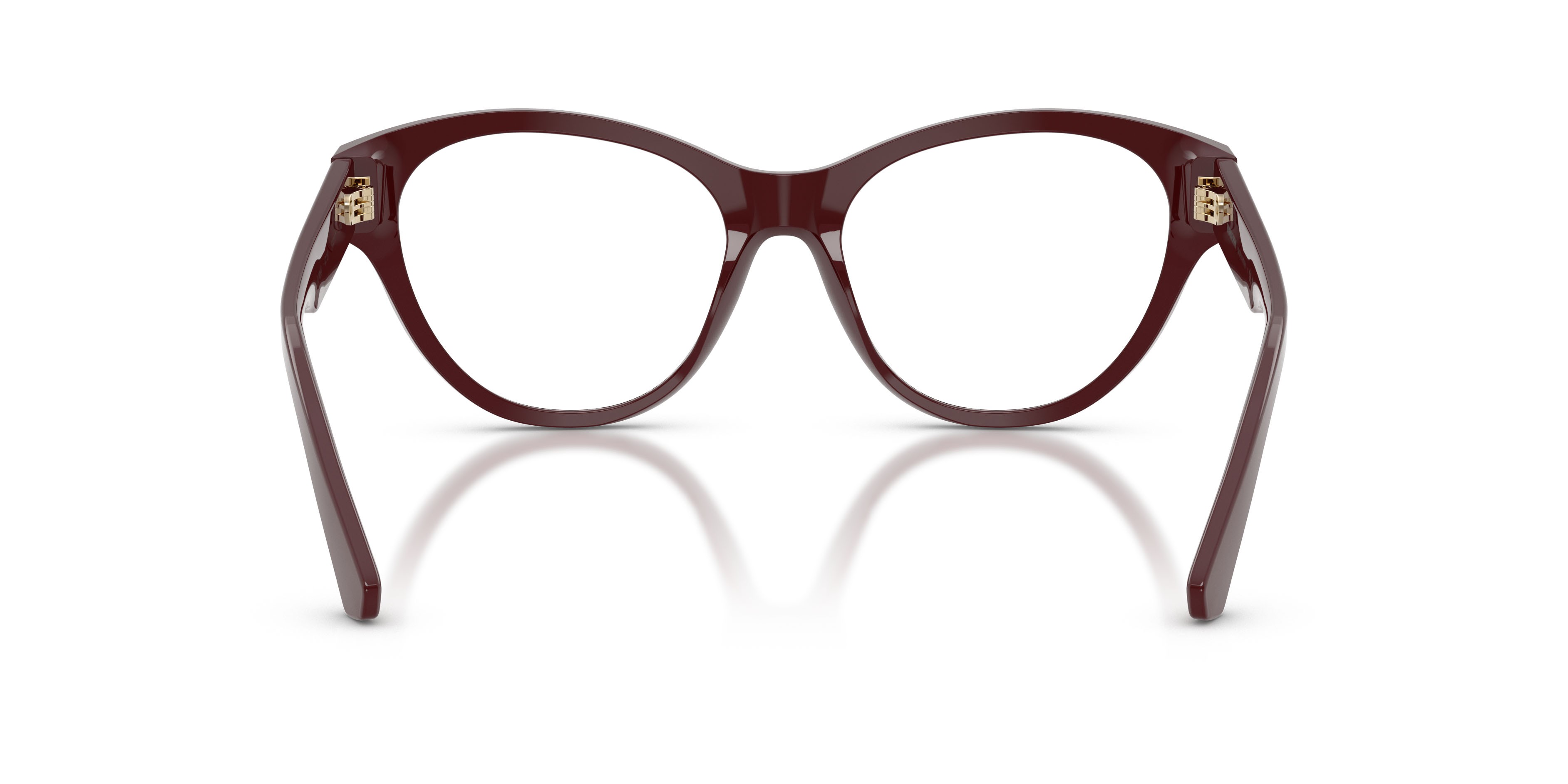 Eyeglasses Burberry BE 2458 (4119) color bordeaux shape cat eye lenses lente demo