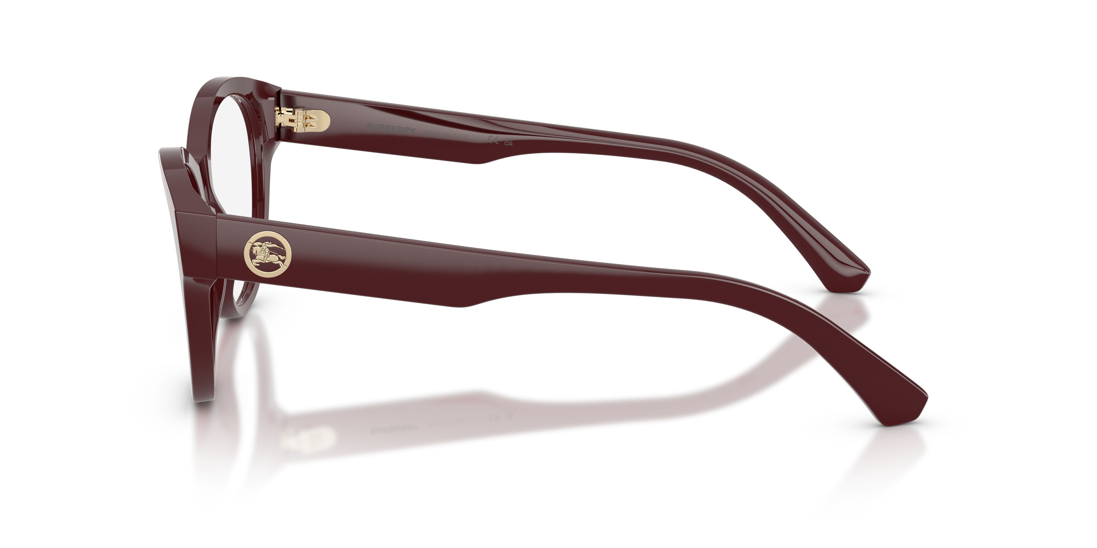 Eyeglasses Burberry BE 2458 (4119) color bordeaux shape cat eye lenses lente demo