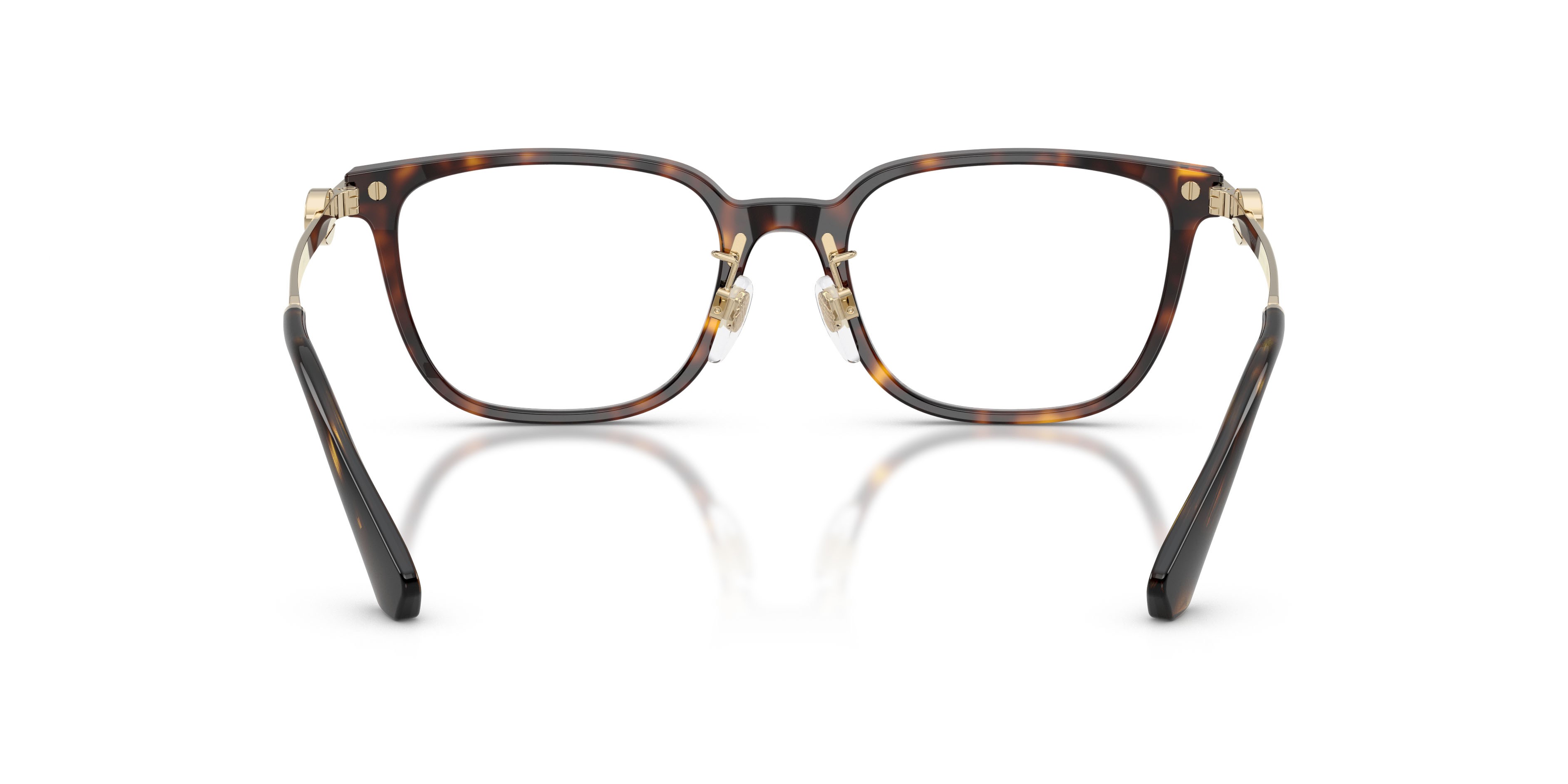 Occhiali da vista Burberry BE 2459D (3002) colore havana scuro forma quadrato lenti lente demo