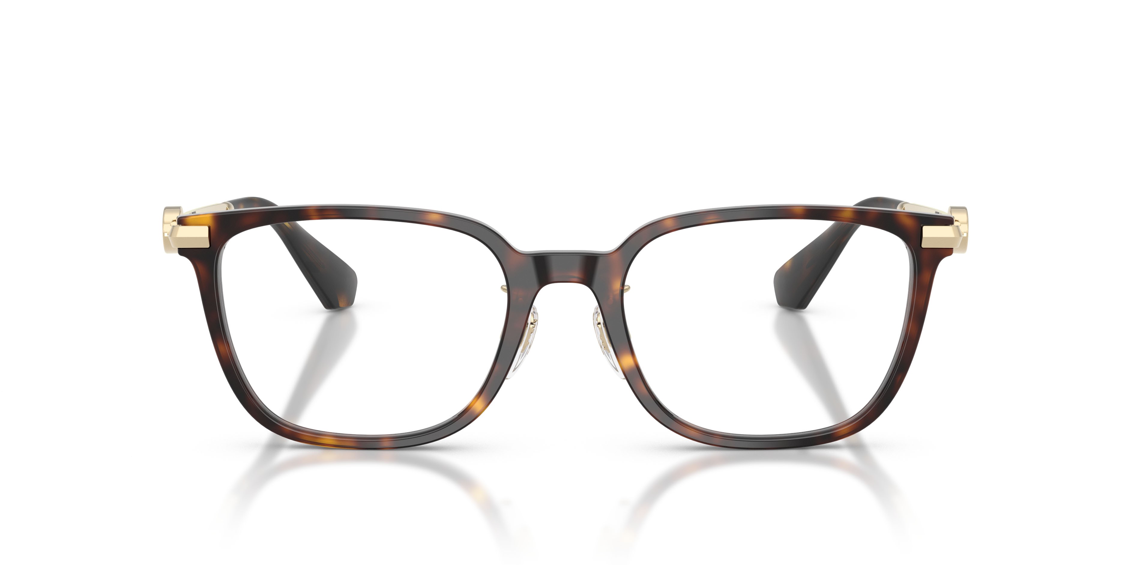 Occhiali da vista Burberry BE 2459D (3002) colore havana scuro forma quadrato lenti lente demo