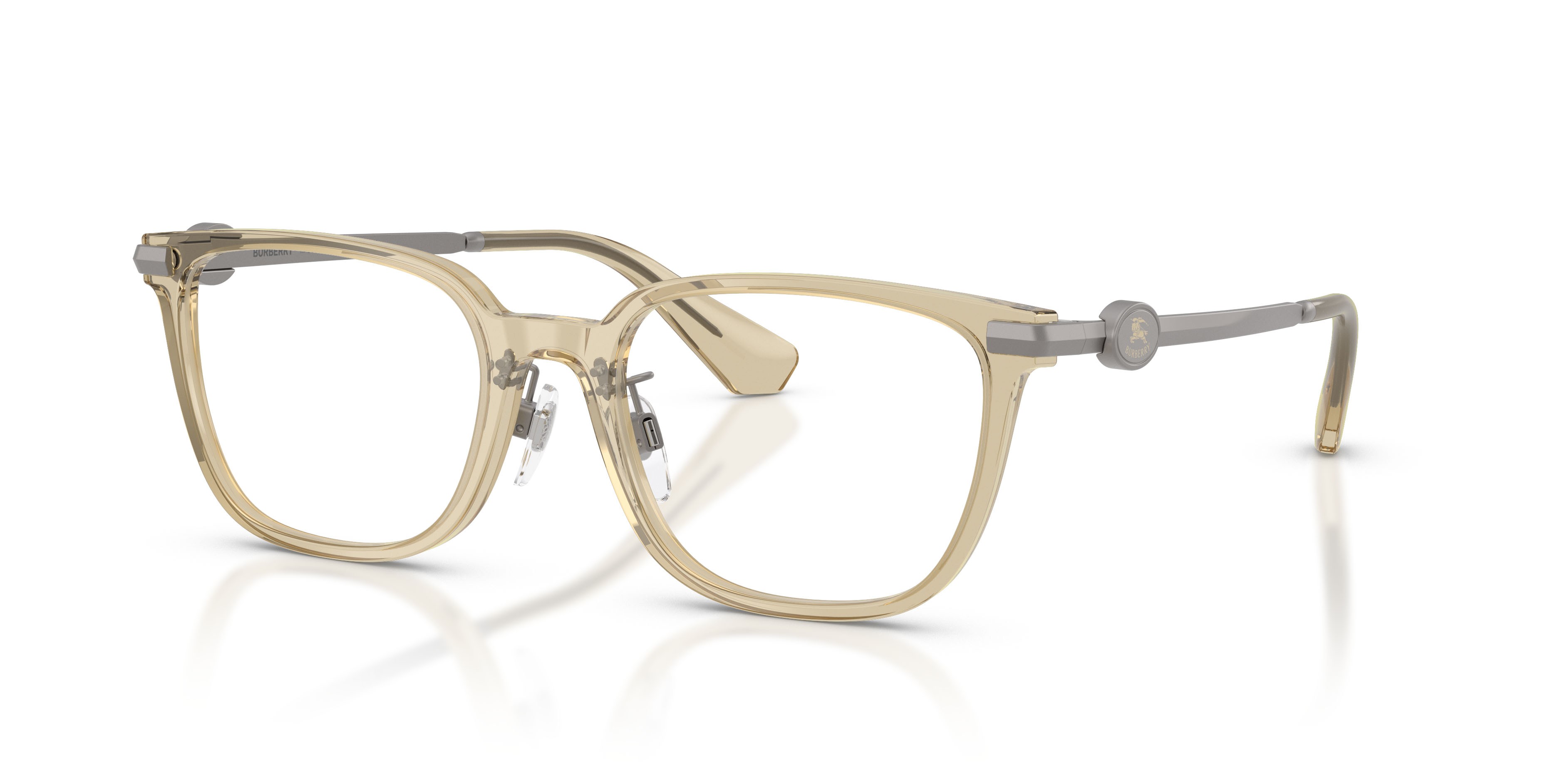 Occhiali da vista Burberry BE 2459D (4247) colore beige forma quadrato lenti lente demo