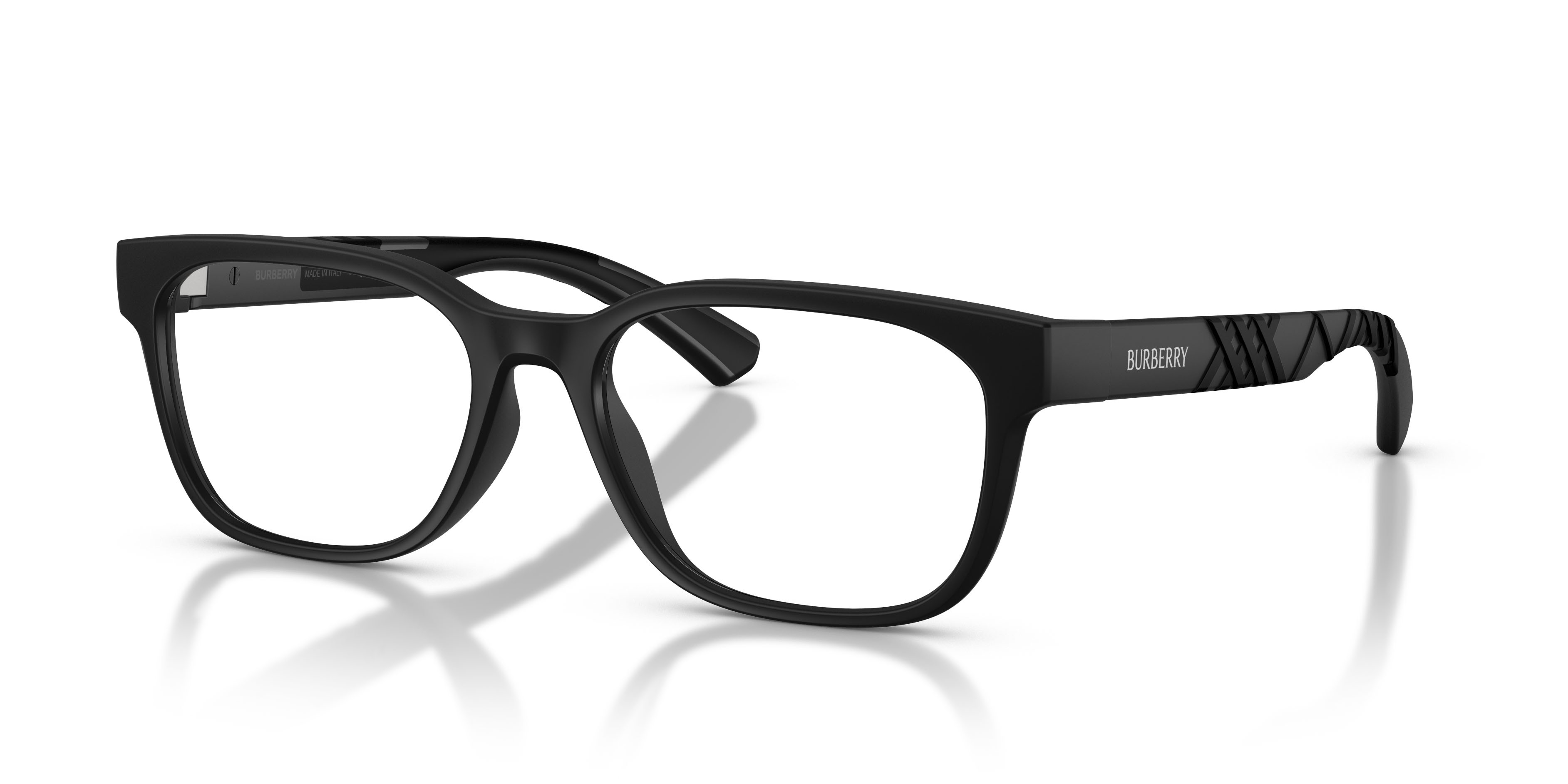 Eyeglasses Burberry BE 2460D (3464) color nero opaco shape rectangle lenses lente demo
