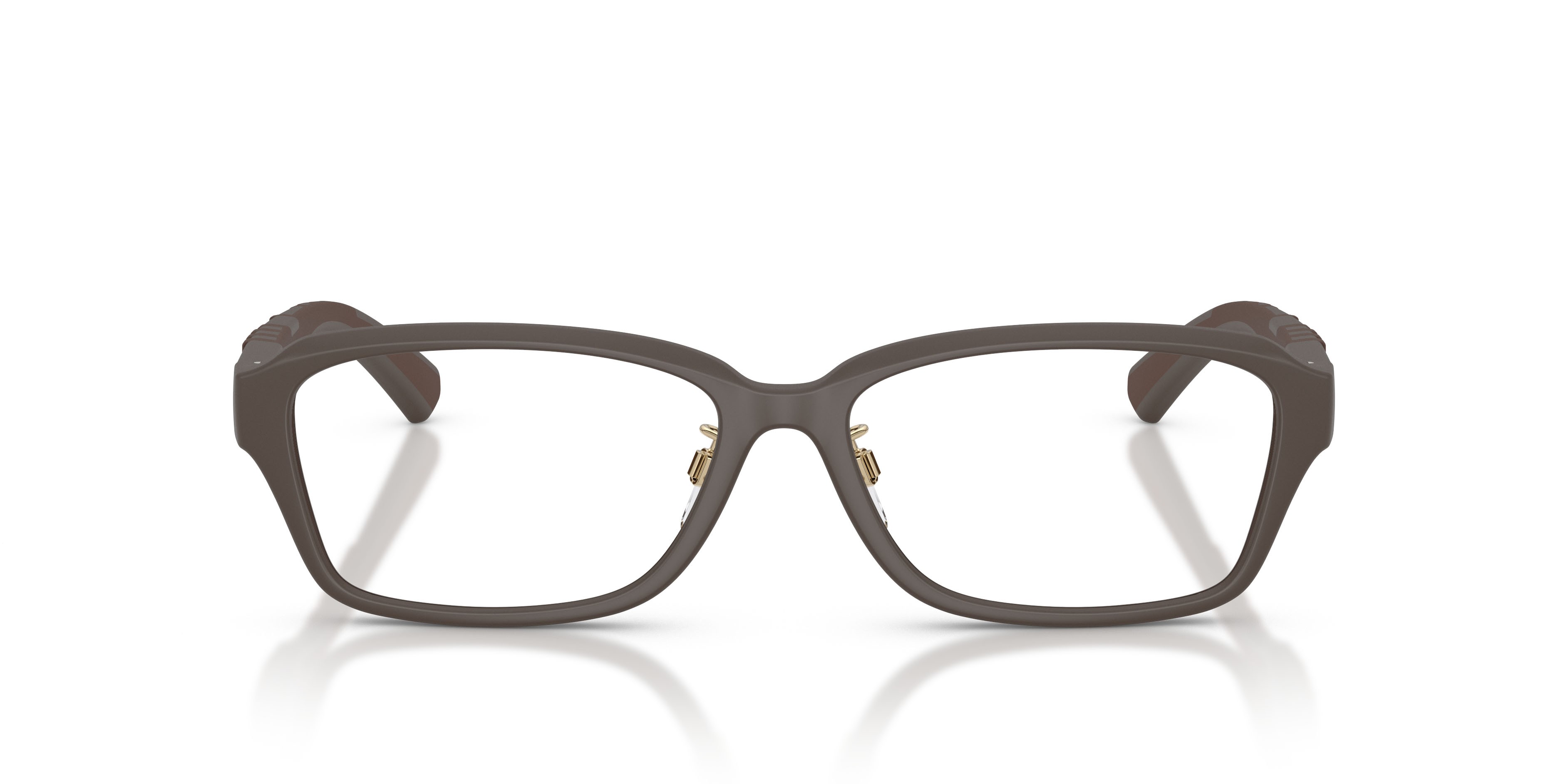 Occhiali da vista Burberry BE 2461D (4234) colore marrone opaco forma rettangolare lenti lente demo