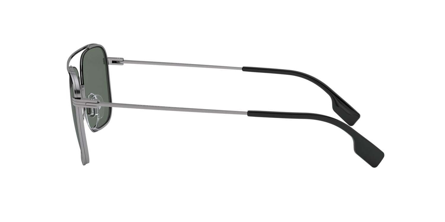 Sonnenbrillen Burberry Falcon BE 3112 (100371) farbe gunmetal form quadratisch gläser verde