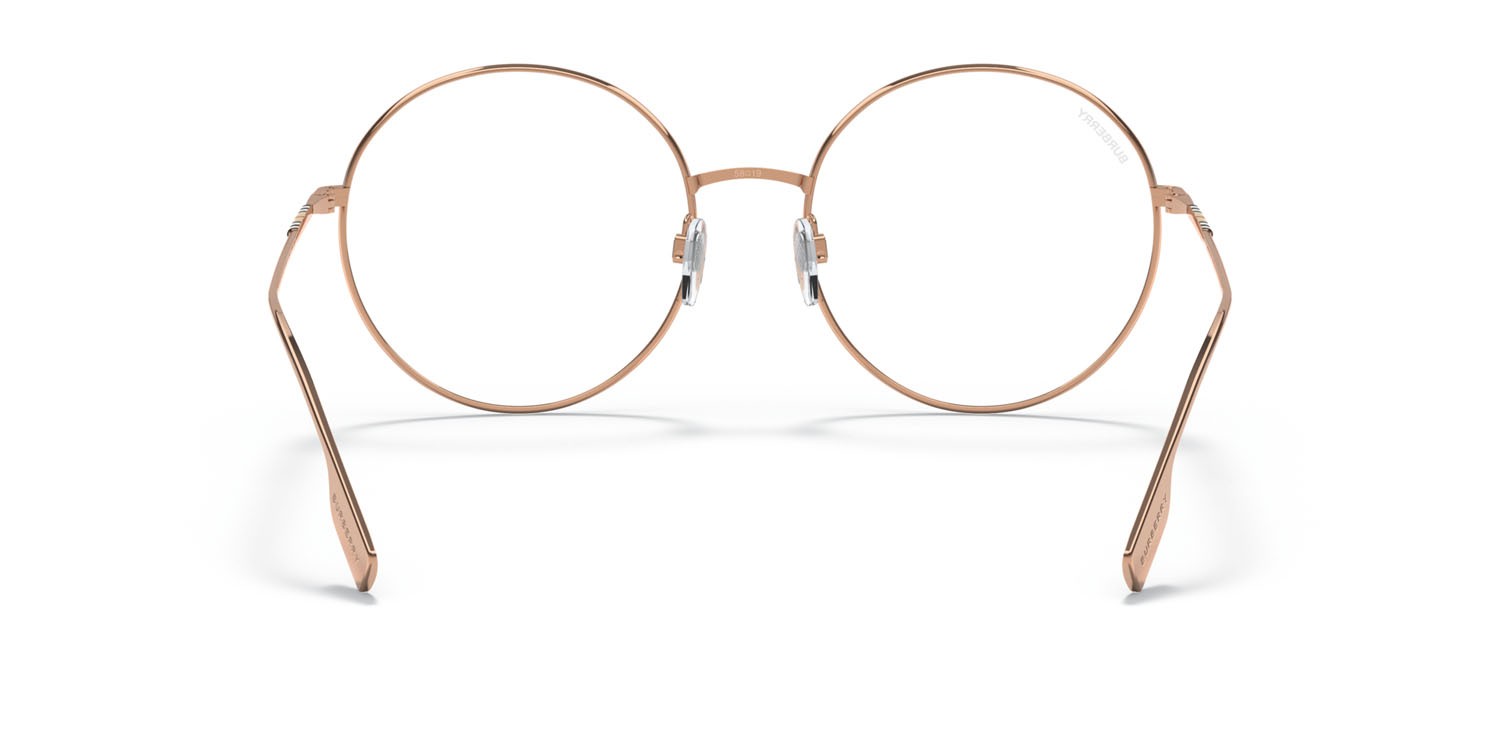 Sonnenbrillen Burberry Pippa BE 3132 (1337SB) farbe oro rose form rund gläser trasparente con filtro anti luce blu