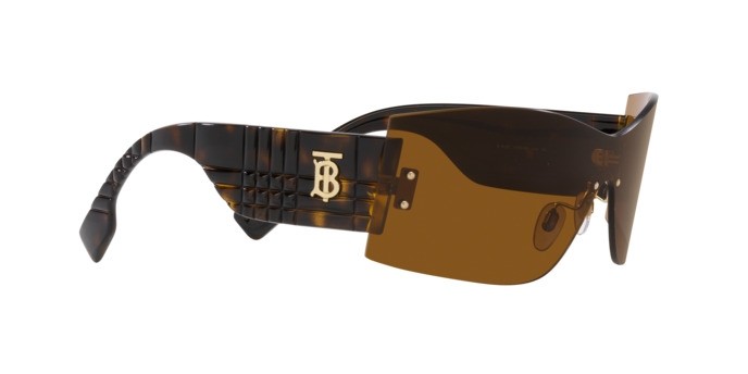 Sonnenbrillen Burberry Bella BE 3137 (110963) farbe marrone form rechteckig gläser bronzo scuro