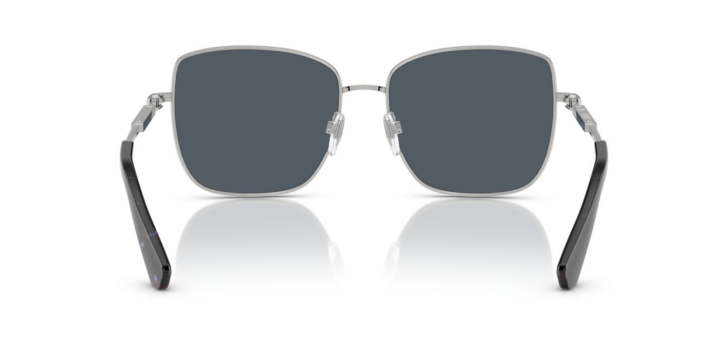 Occhiali da sole Burberry BE 3158 (135387) colore argento forma quadrato lenti grigio scuro