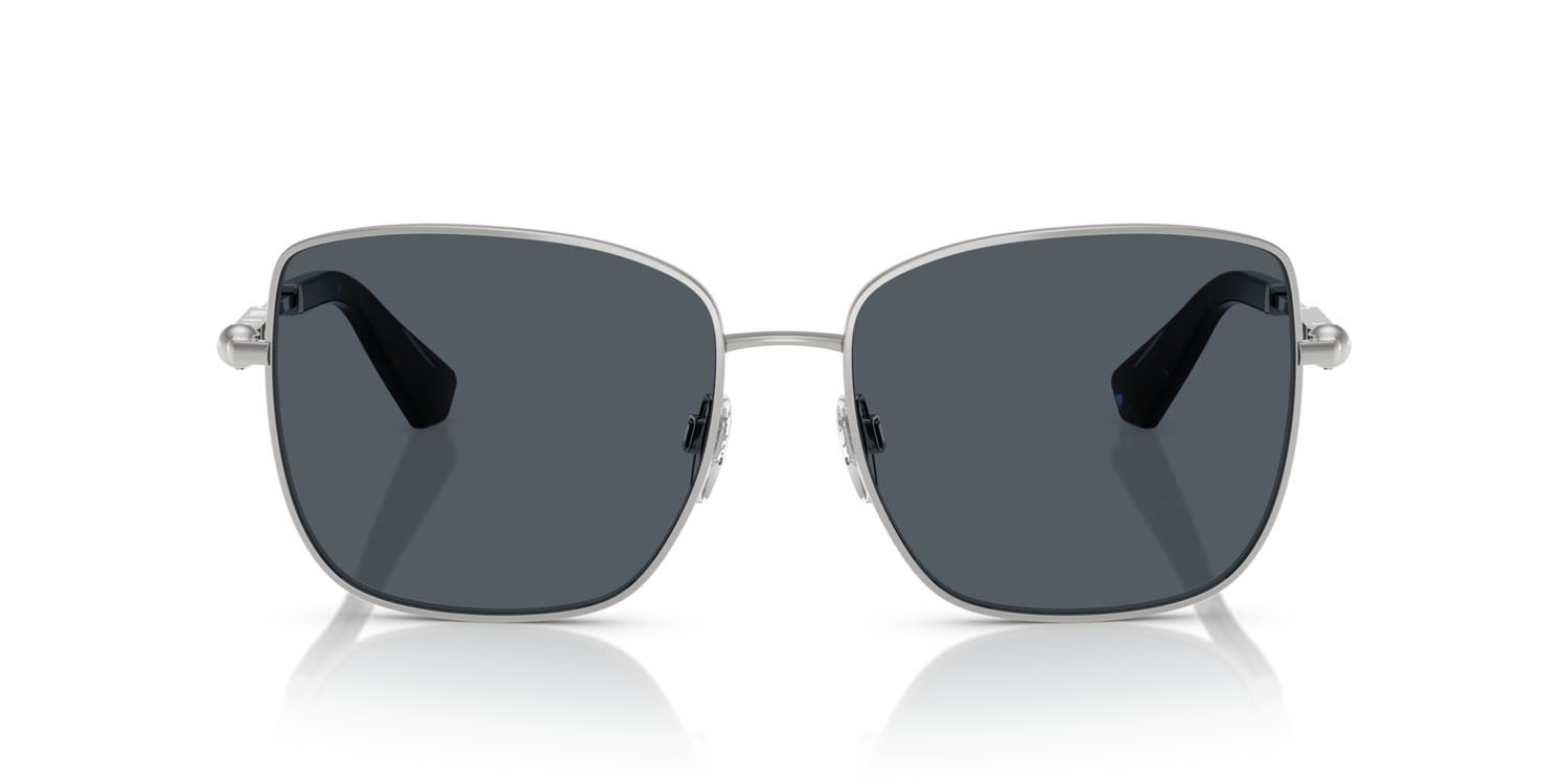 Occhiali da sole Burberry BE 3158 (135387) colore argento forma quadrato lenti grigio scuro