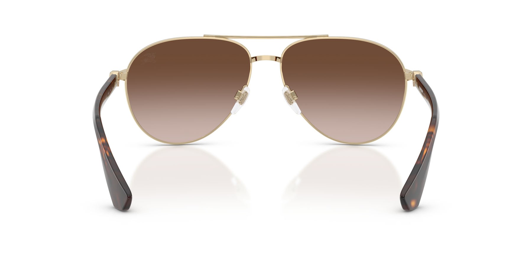 Occhiali da sole Burberry BE 3167 (110913) colore oro chiaro forma aviator lenti marrone sfumato