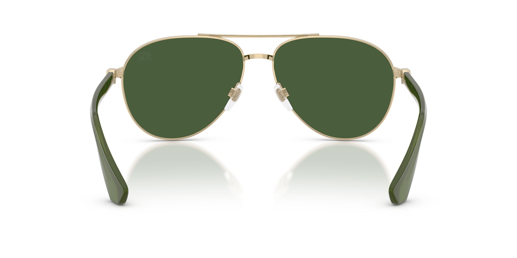 Sunglasses Burberry BE 3167 (110971) color oro chiaro shape aviator lenses verde scuro