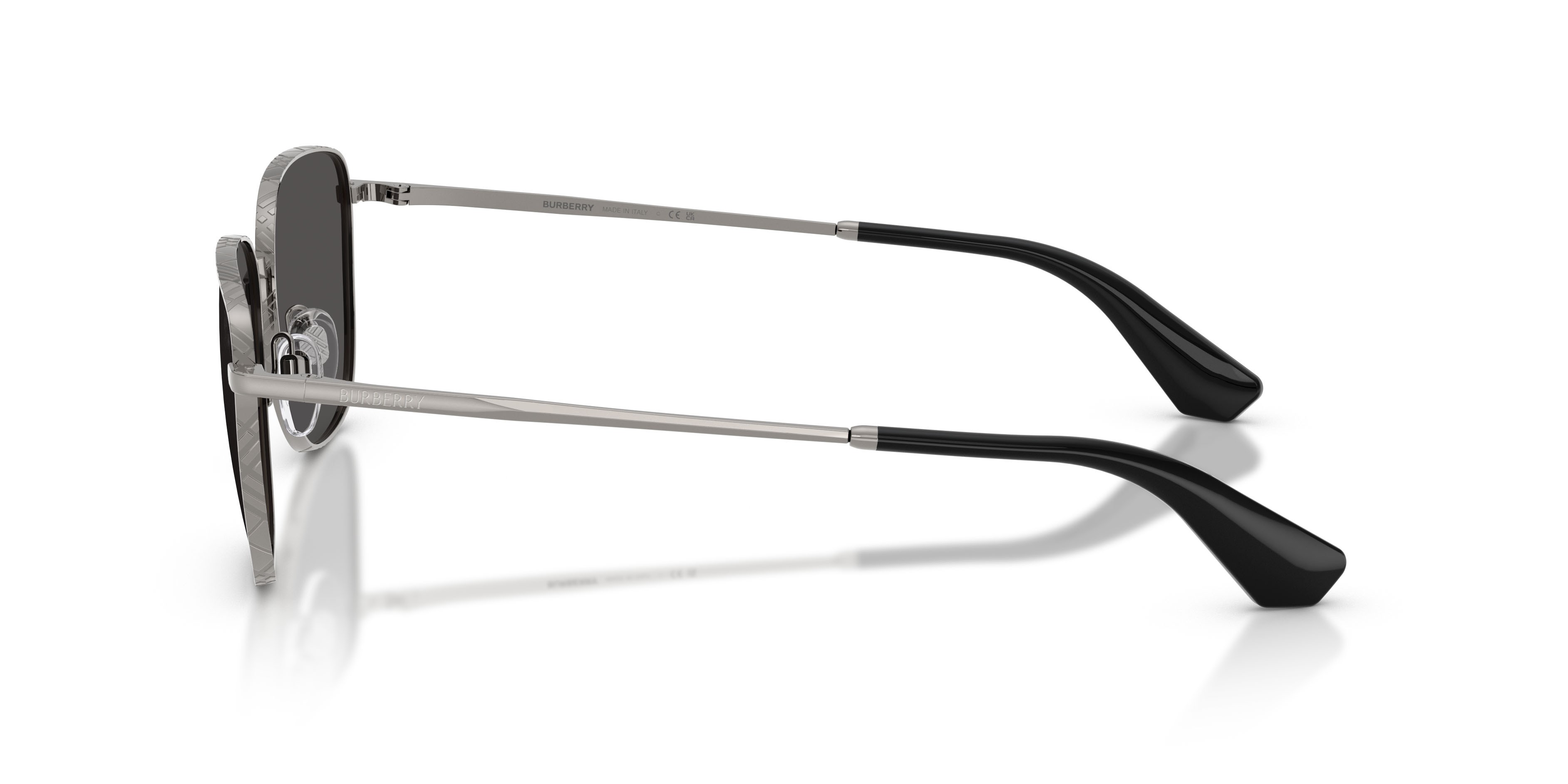 Occhiali da sole Burberry BE 3171 (100387) colore gunmetal forma quadrato lenti grigio scuro
