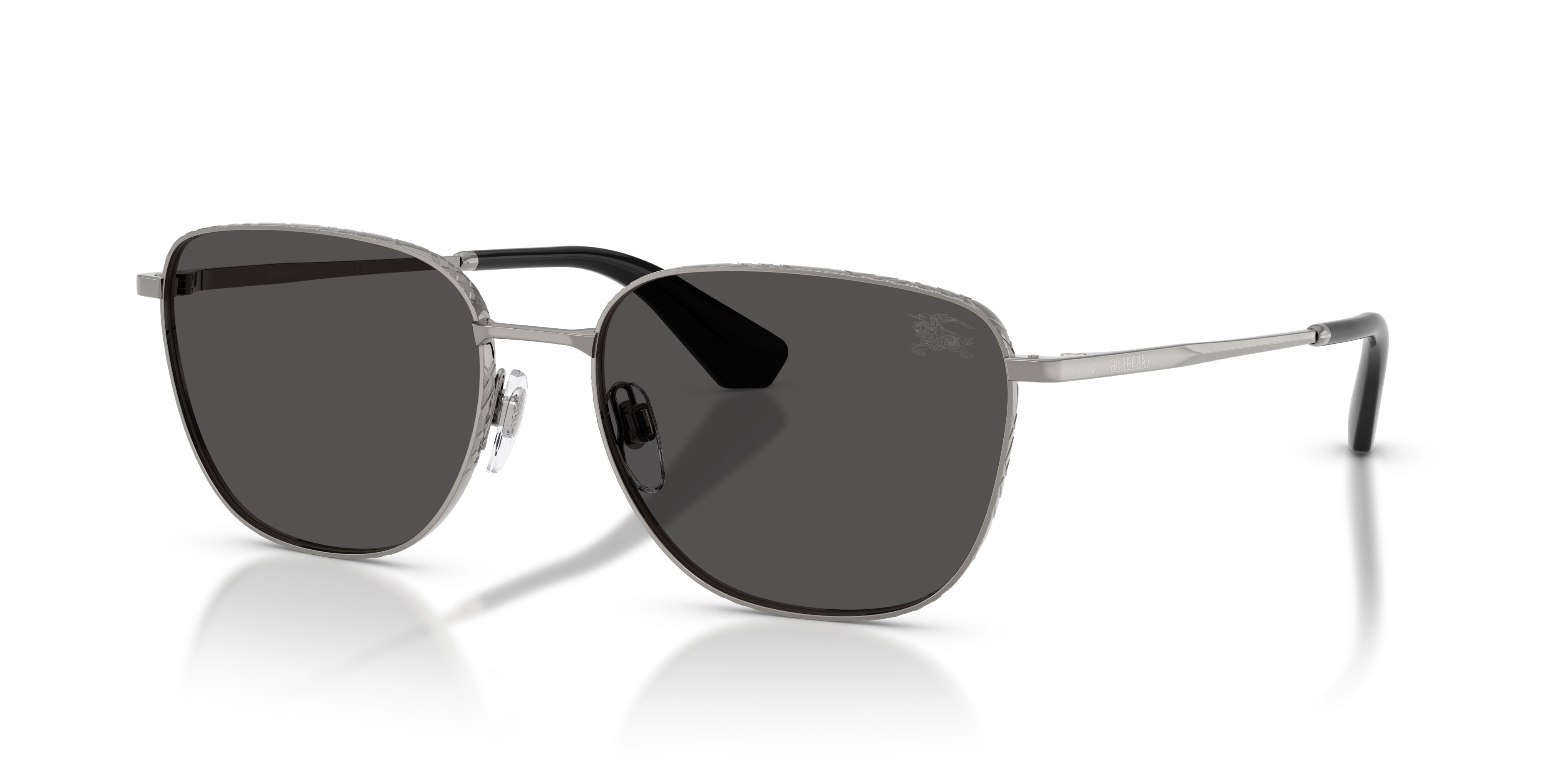 Occhiali da sole Burberry BE 3171 (100387) colore gunmetal forma quadrato lenti grigio scuro