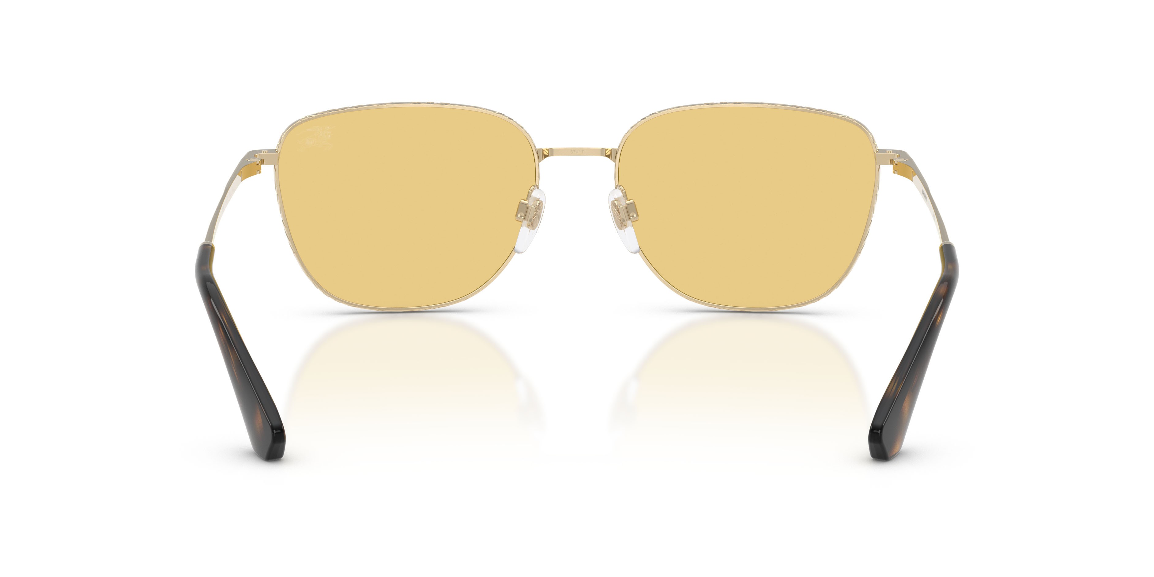 Sunglasses Burberry BE 3171 (110985) color oro chiaro shape square lenses giallo