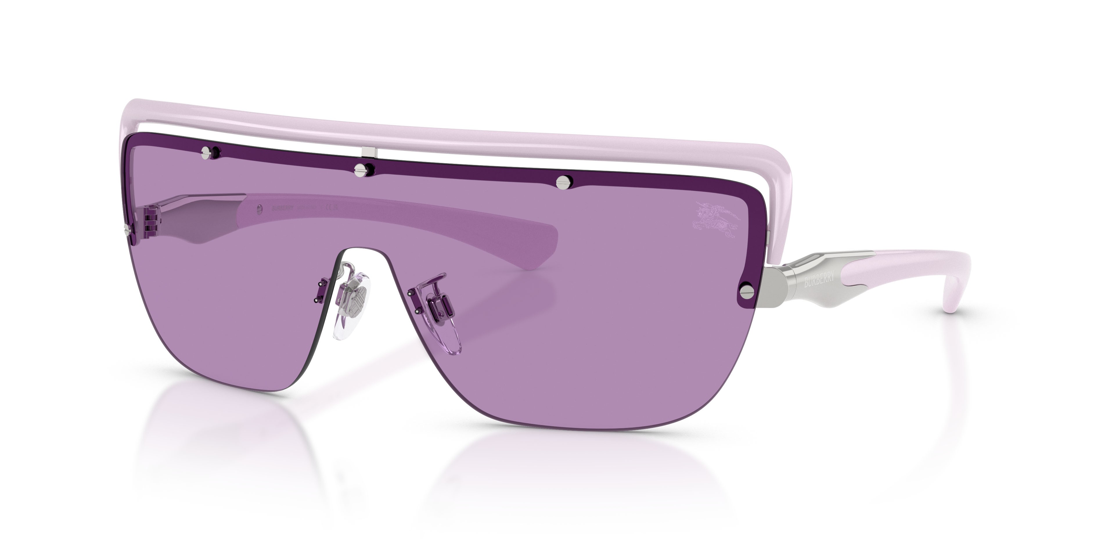 Sunglasses Burberry BE 3175 (100569) color lilla shape rectangle lenses viola