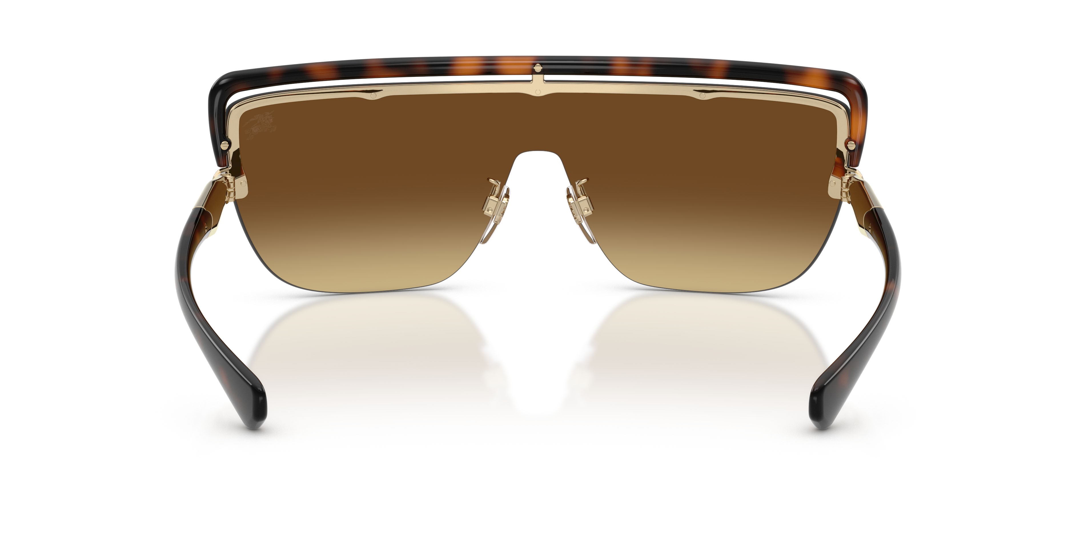 Sunglasses Burberry BE 3175 (110913) color havana scuro shape rectangle lenses marrone sfumato