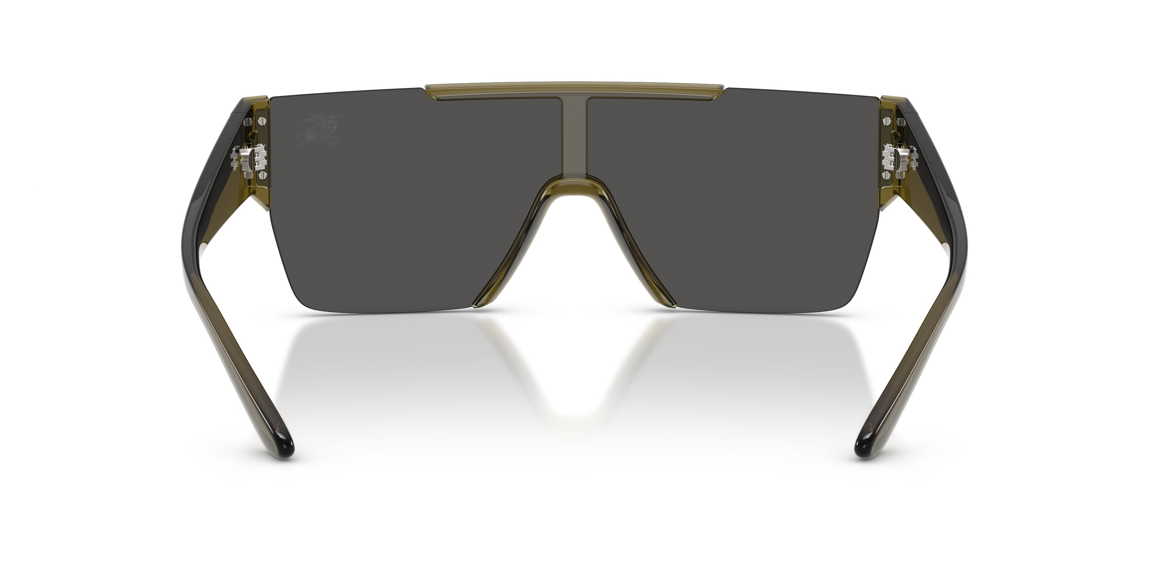 Occhiali da sole Burberry BE 4291 (424687) colore verde forma rettangolare lenti grigio scuro