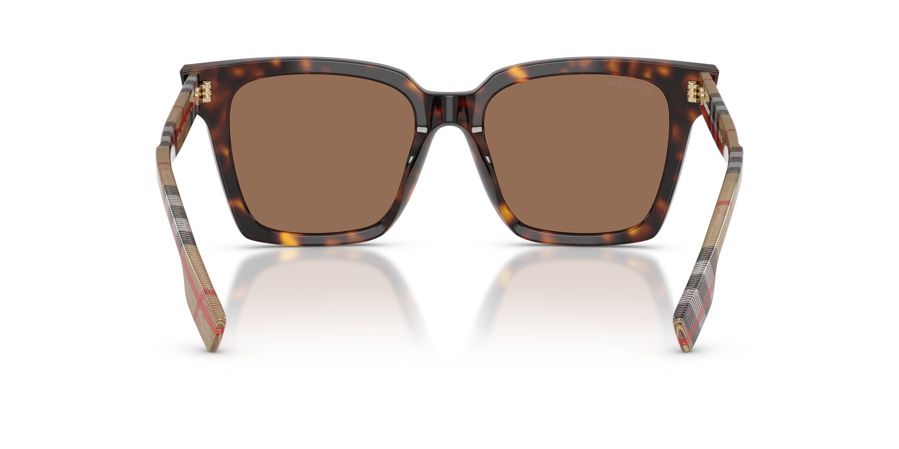 Sunglasses Burberry Maple BE 4335 (390373) color havana scuro shape square lenses marrone scuro