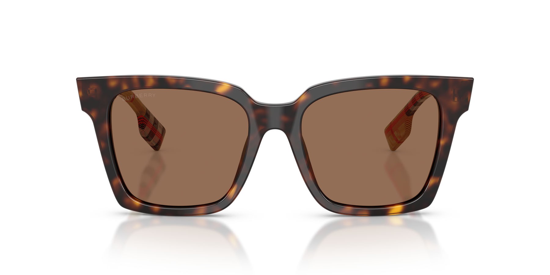Sunglasses Burberry Maple BE 4335 (390373) color havana scuro shape square lenses marrone scuro