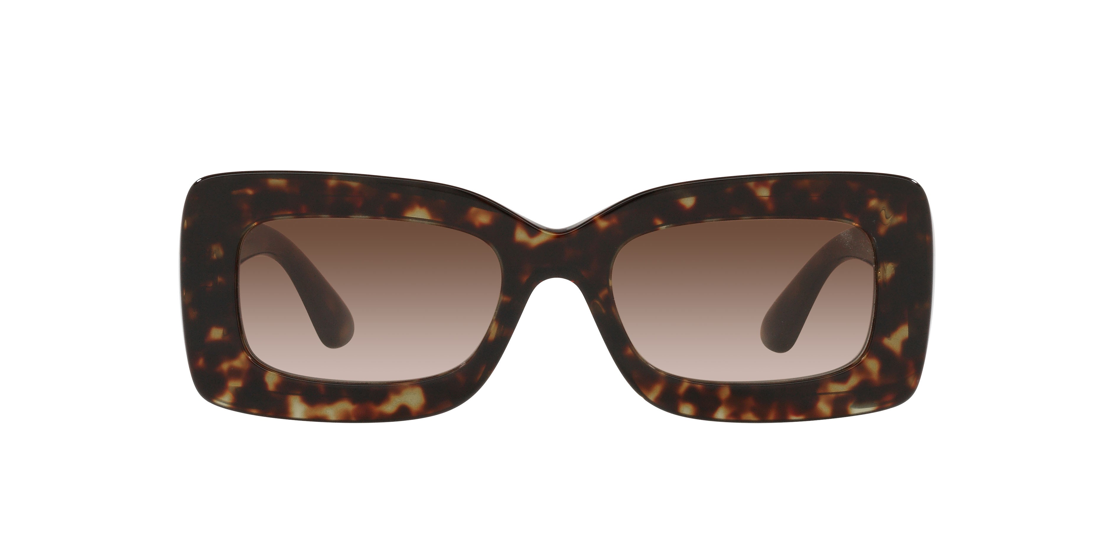 Sunglasses Burberry Astrid BE 4343 (300213) color havana scuro shape rectangle lenses marrone sfumato