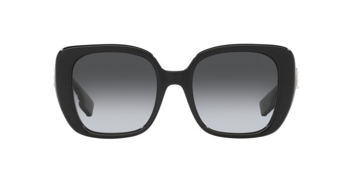 Sonnenbrillen Burberry Helena BE 4371 (3001T3) farbe nero form quadratisch gläser polar grigio
