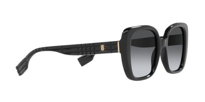 Sonnenbrillen Burberry Helena BE 4371 (3001T3) farbe nero form quadratisch gläser polar grigio