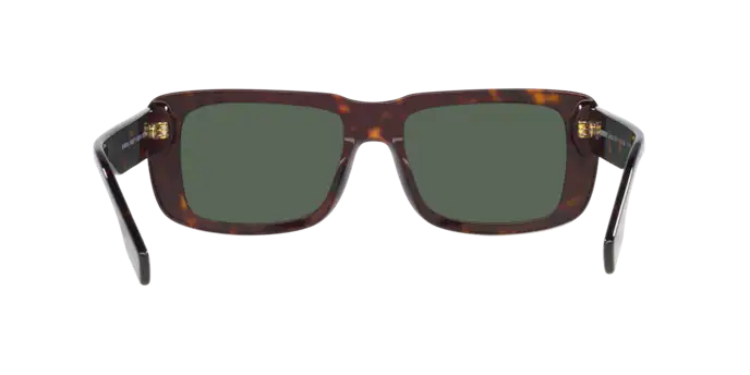 Occhiali da sole Burberry Jarvis BE 4376U (300271) colore havana scuro forma rettangolare lenti verde scuro