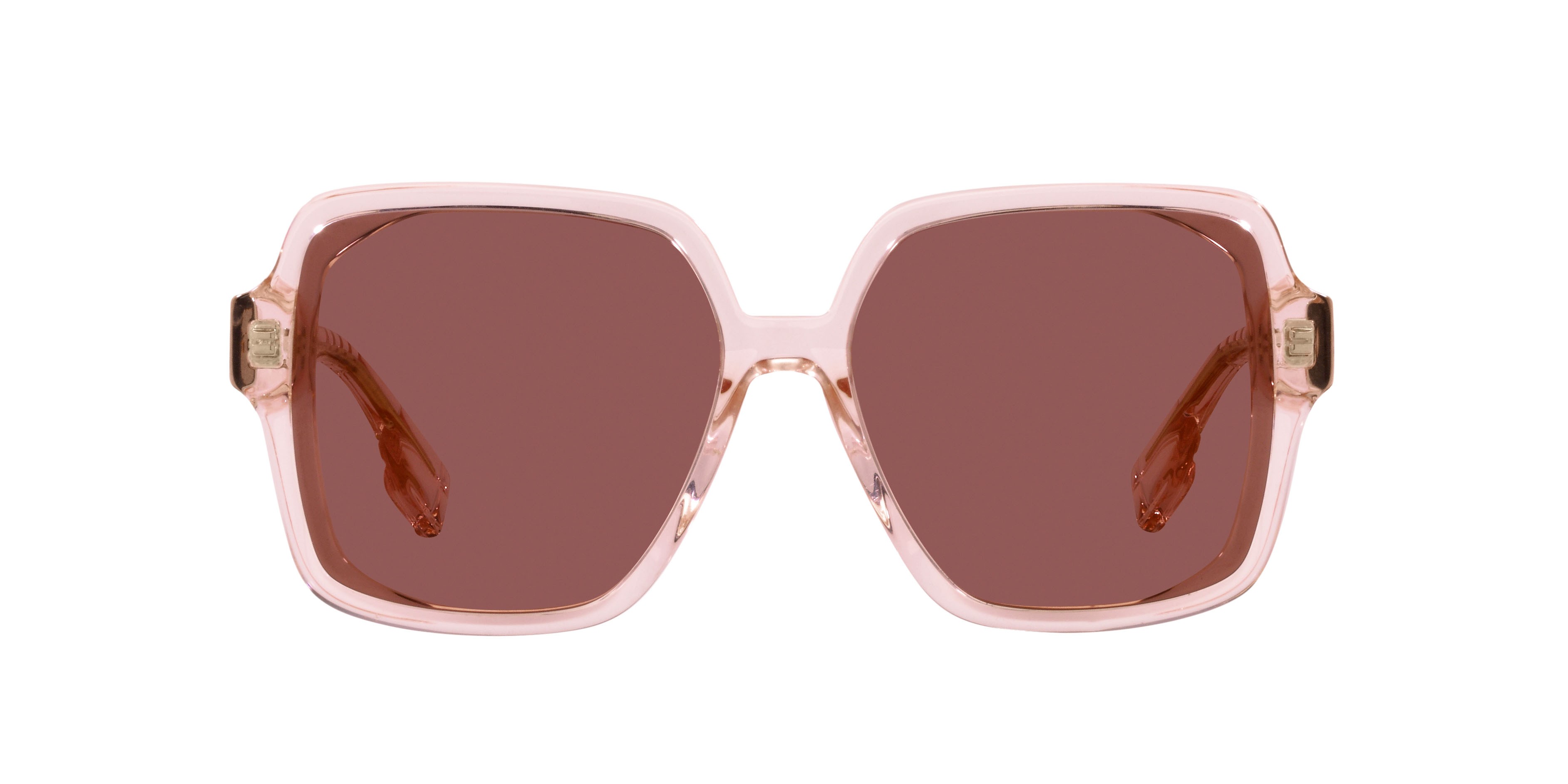 Sunglasses Burberry BE 4379D (403069) color rosa shape square lenses violetto scuro