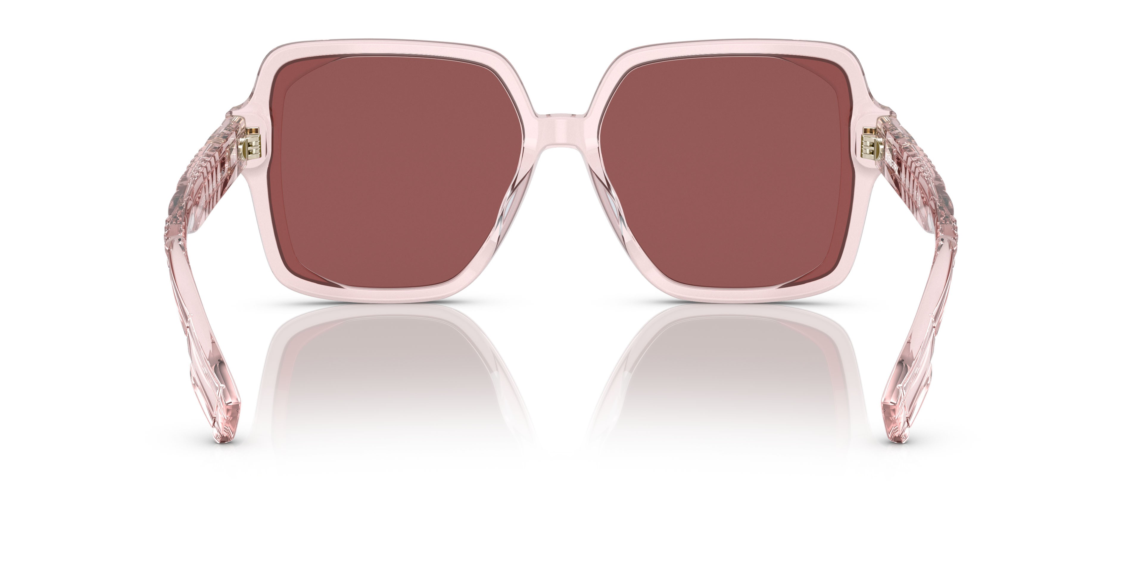 Sunglasses Burberry BE 4379D (403069) color rosa shape square lenses violetto scuro