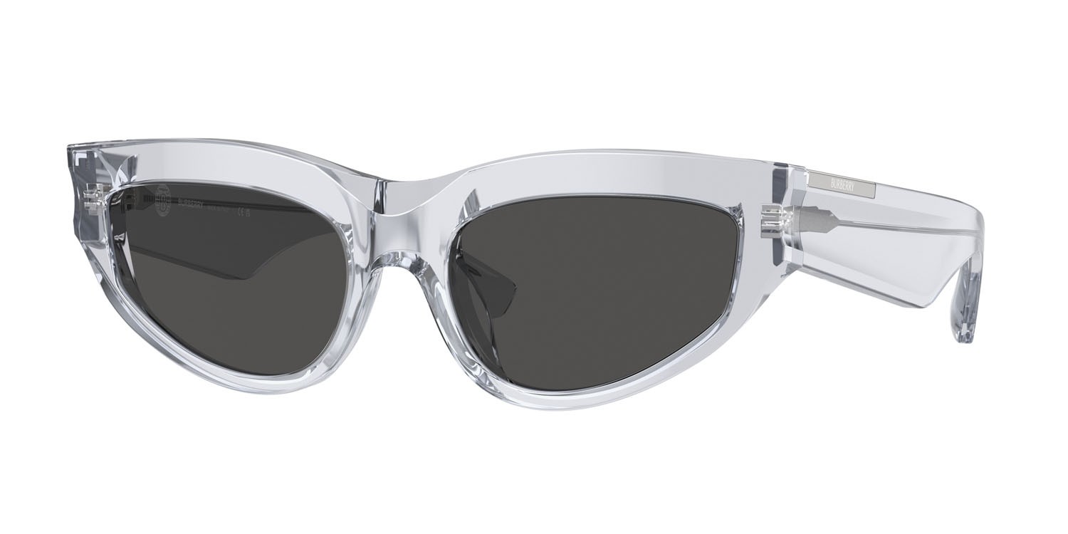 Sunglasses Burberry BE 4425U (382587) color grigio shape cat eye lenses grigio scuro