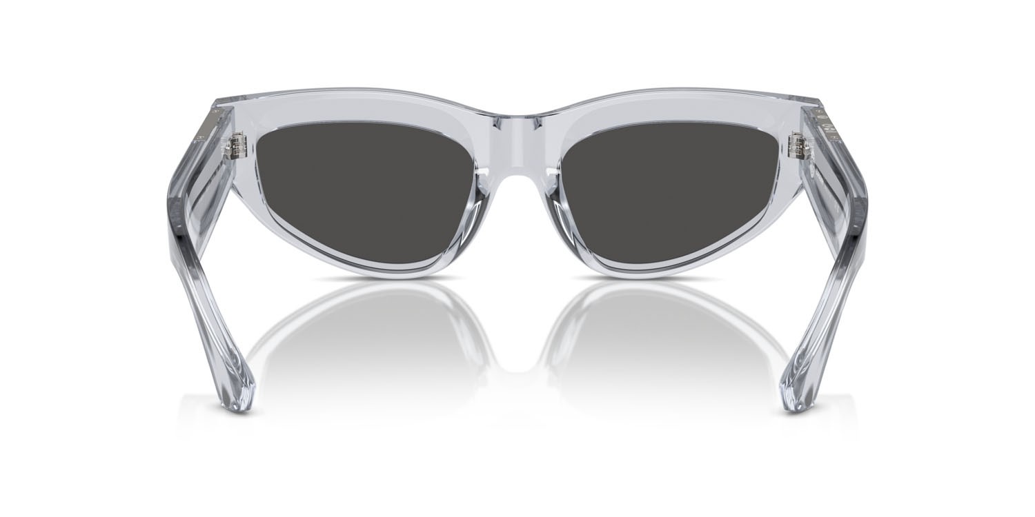 Sunglasses Burberry BE 4425U (382587) color grigio shape cat eye lenses grigio scuro