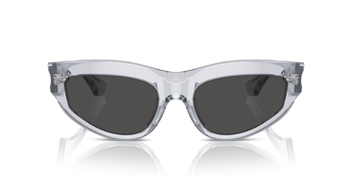 Sunglasses Burberry BE 4425U (382587) color grigio shape cat eye lenses grigio scuro
