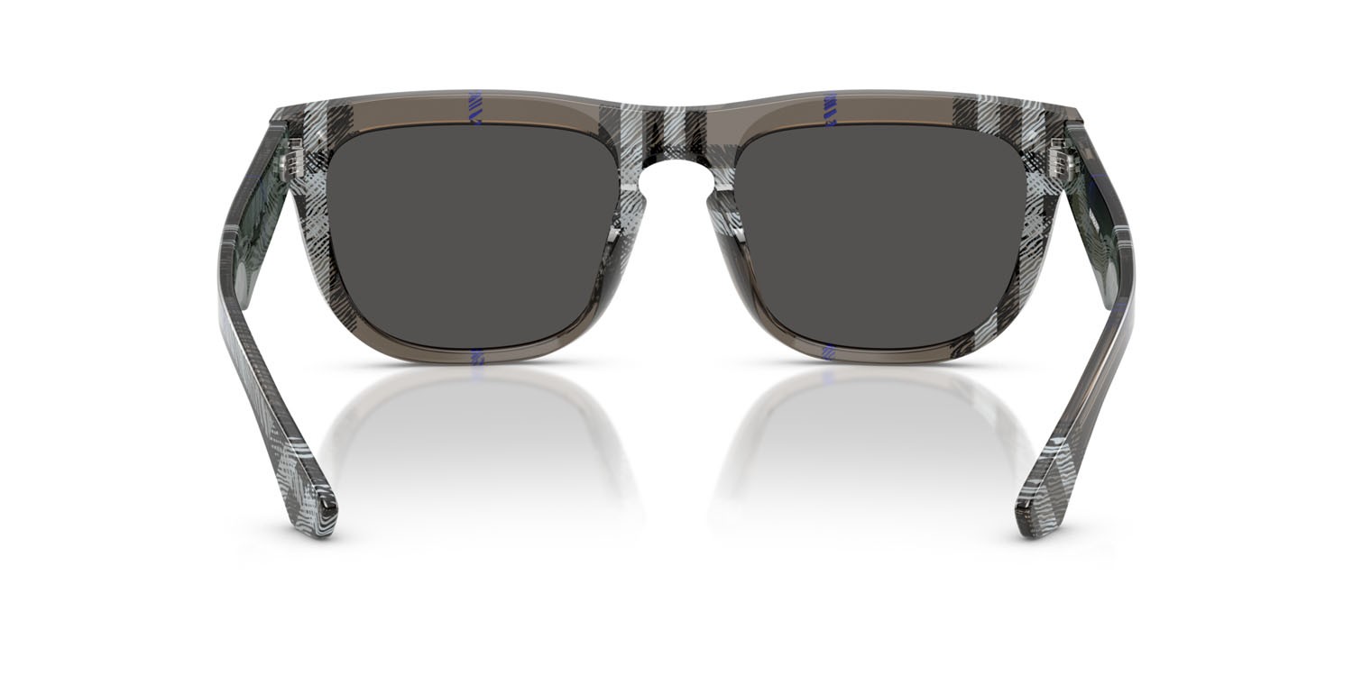 Occhiali da sole Burberry BE 4431U (414787) colore lichen check forma quadrato lenti grigio scuro