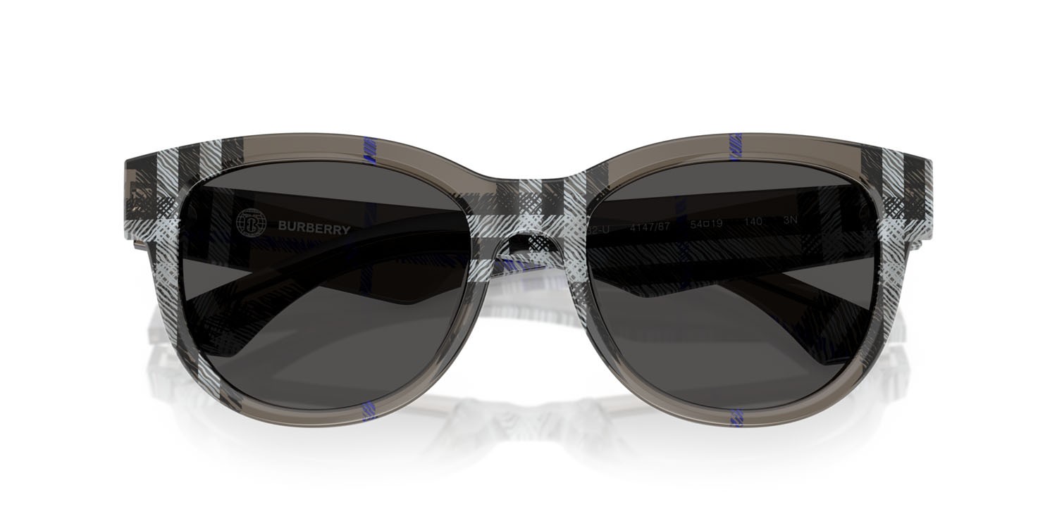 Sonnenbrillen Burberry BE 4432U (414787) farbe lichen check form pantos gläser grigio scuro