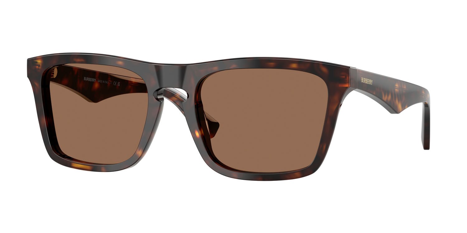 Occhiali da sole Burberry BE 4434 (300273) colore havana scuro forma quadrato lenti marrone scuro