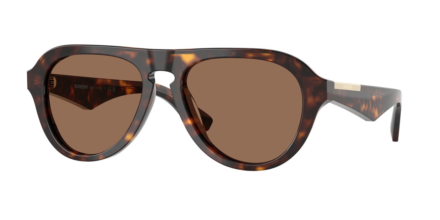 Occhiali da sole Burberry BE 4437U (300273) colore havana scuro forma aviator lenti marrone scuro