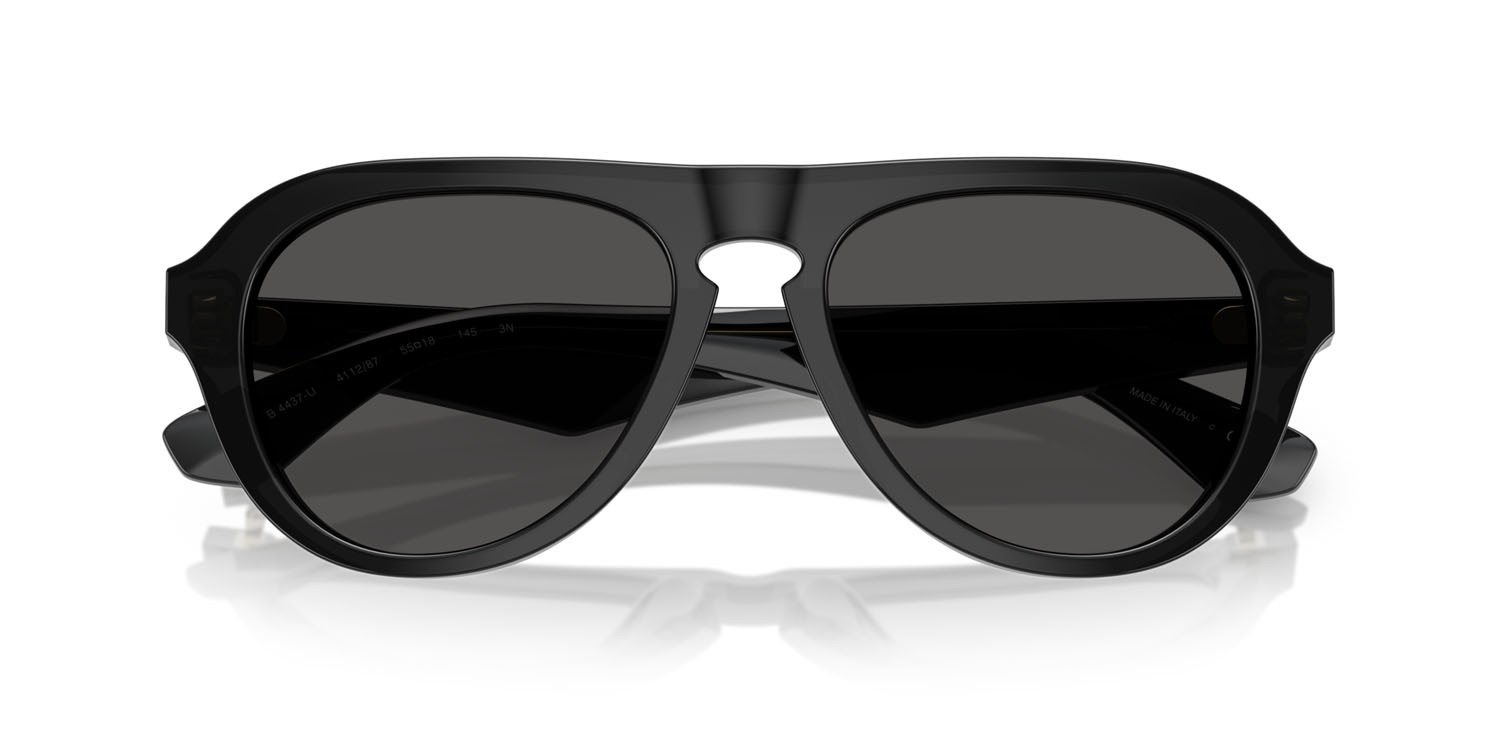 Occhiali da sole Burberry BE 4437U (411287) colore grigio forma aviator lenti grigio scuro