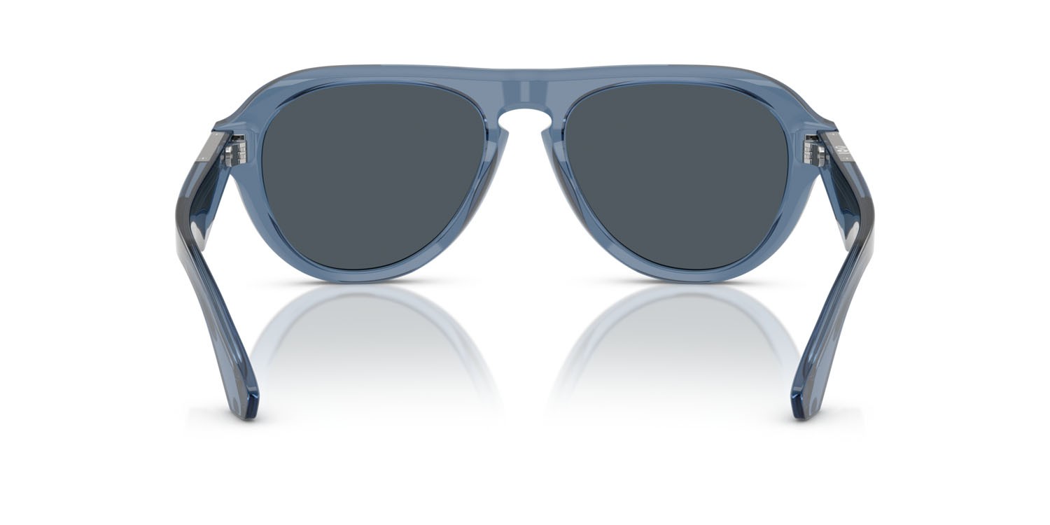 Occhiali da sole Burberry BE 4437U (411787) colore blu forma aviator lenti grigio scuro