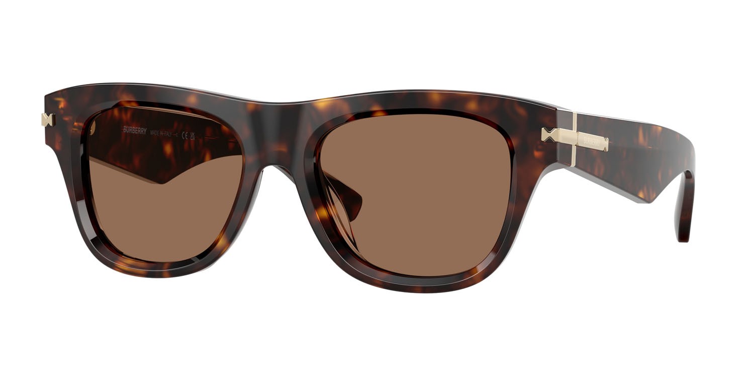 Occhiali da sole Burberry BE 4438U (300273) colore havana scuro forma quadrato lenti marrone scuro