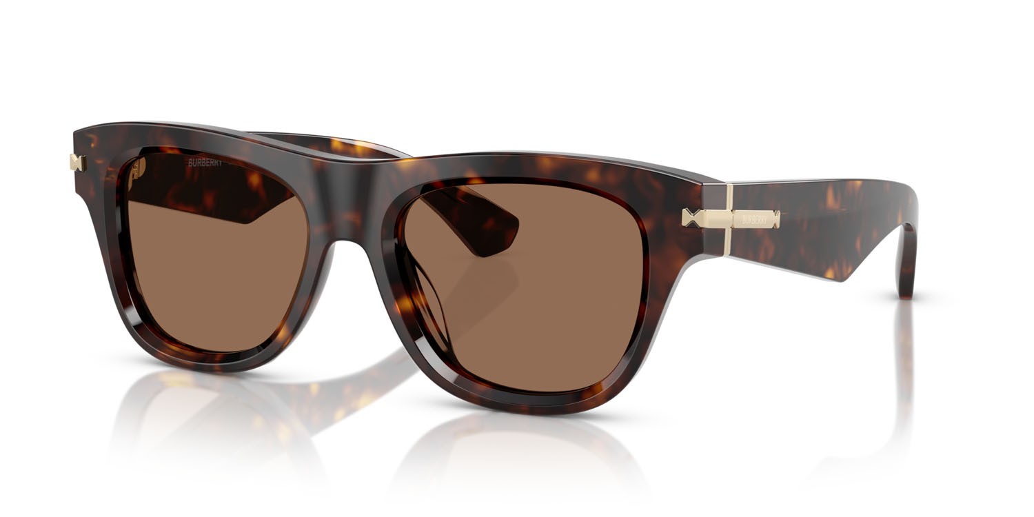Occhiali da sole Burberry BE 4438U (300273) colore havana scuro forma quadrato lenti marrone scuro