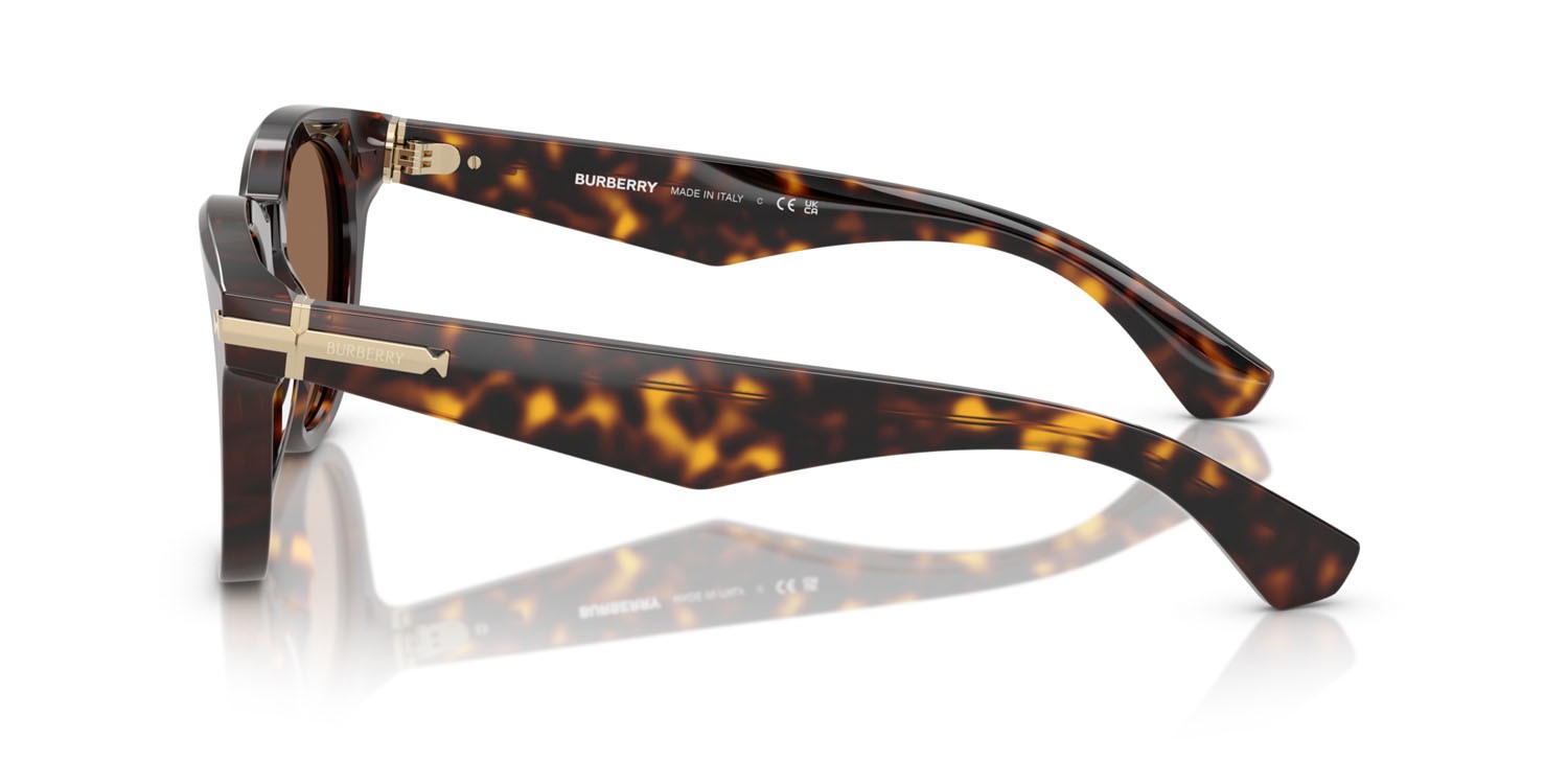 Occhiali da sole Burberry BE 4439 (300273) colore havana scuro forma rotondo lenti marrone scuro