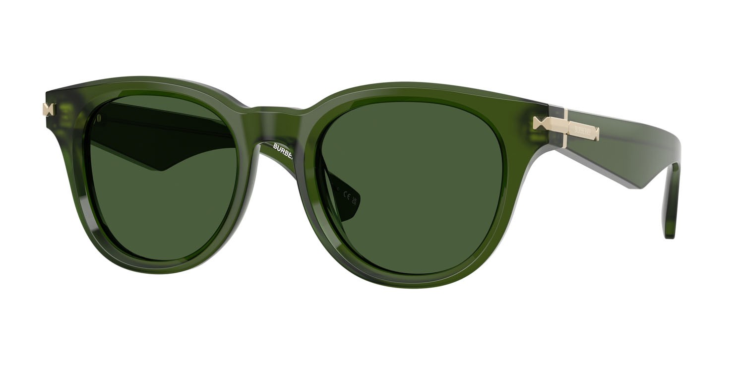 Occhiali da sole Burberry BE 4439 (414871) colore verde forma rotondo lenti verde scuro
