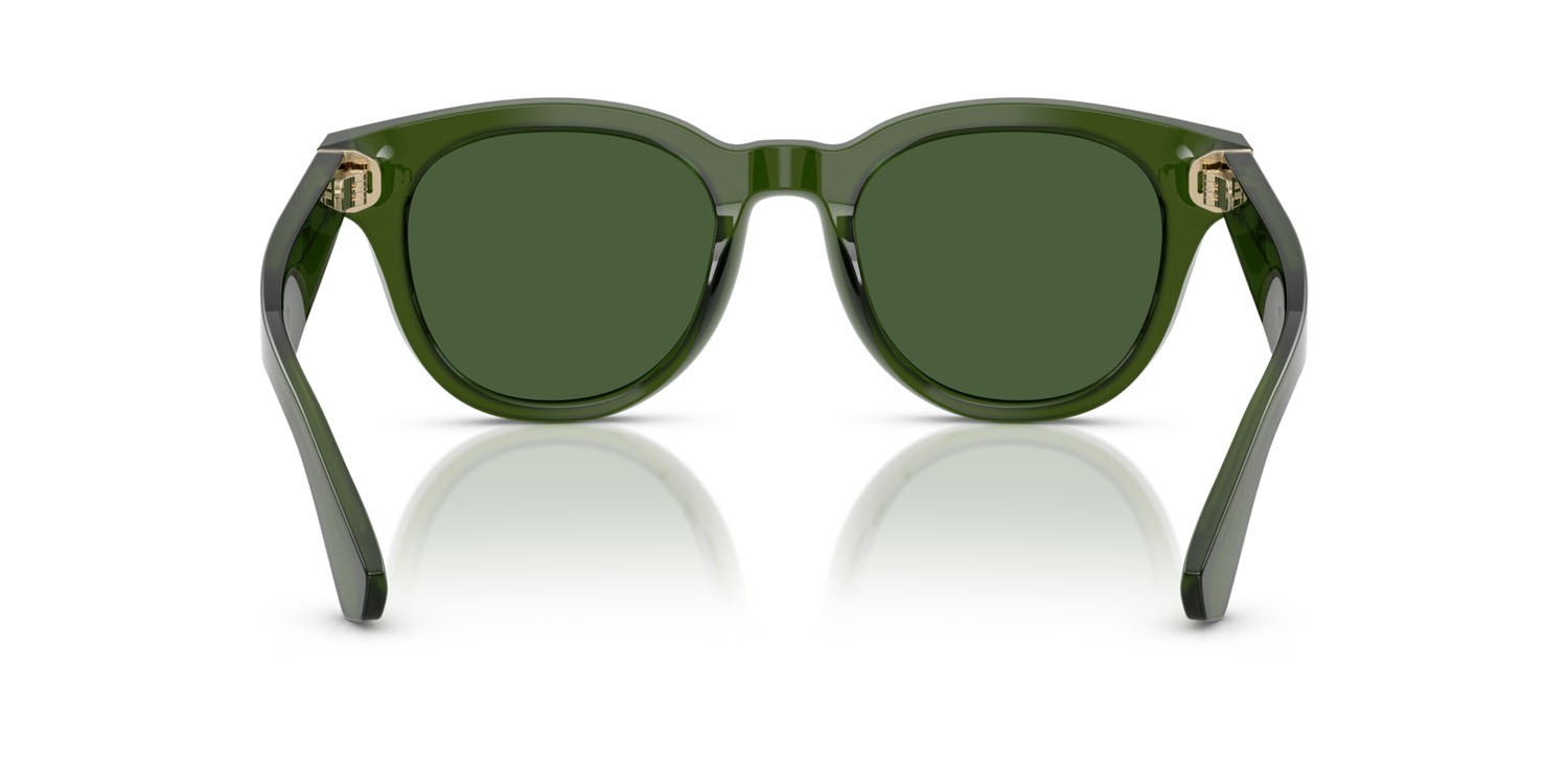 Occhiali da sole Burberry BE 4439 (414871) colore verde forma rotondo lenti verde scuro